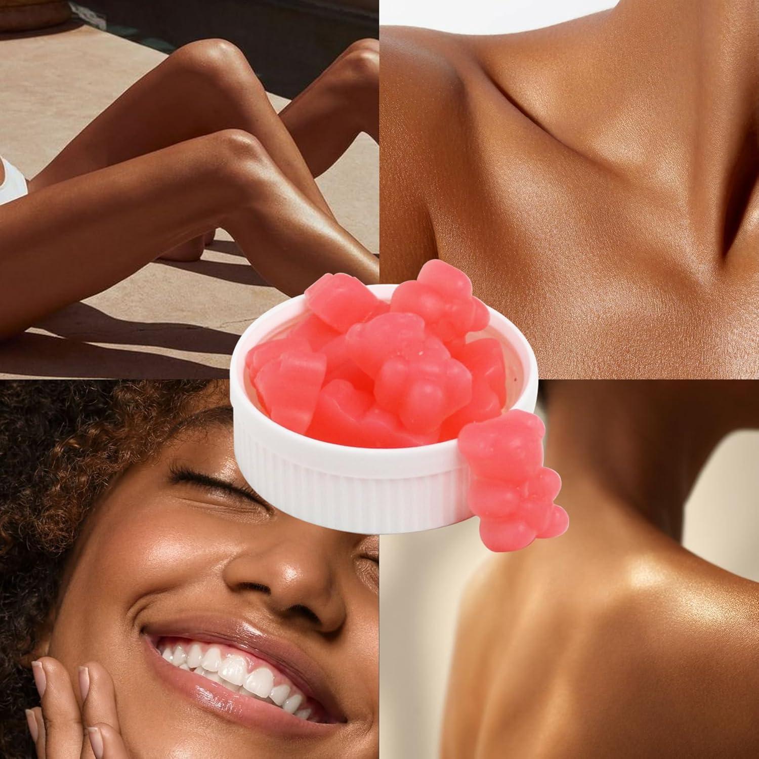 Gomitas Bronceadas Auranic 60 Unidades con Beta Caroteno