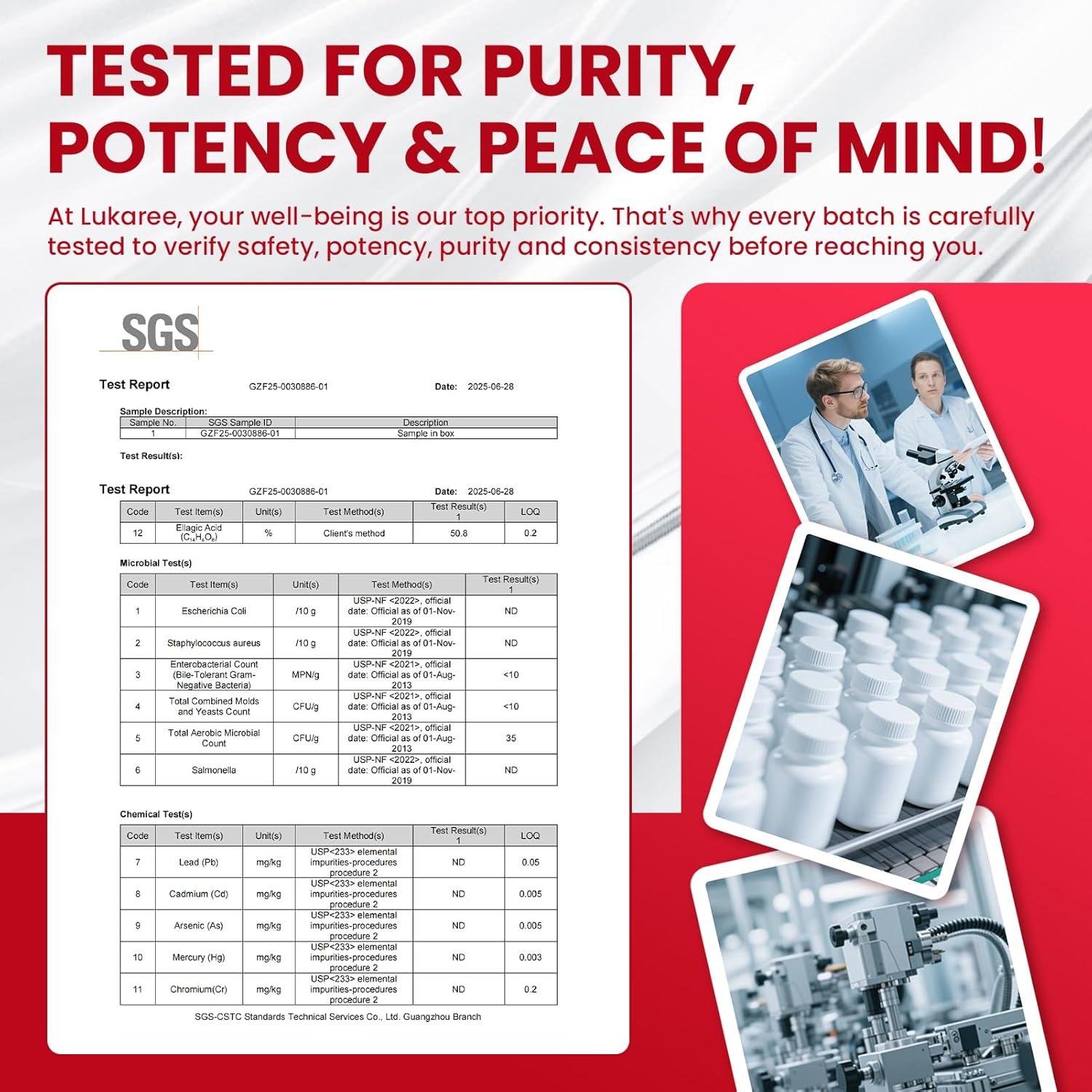 Urolithin A+ Lukaree 120 Cápsulas - Soporte Celular y Digestivo