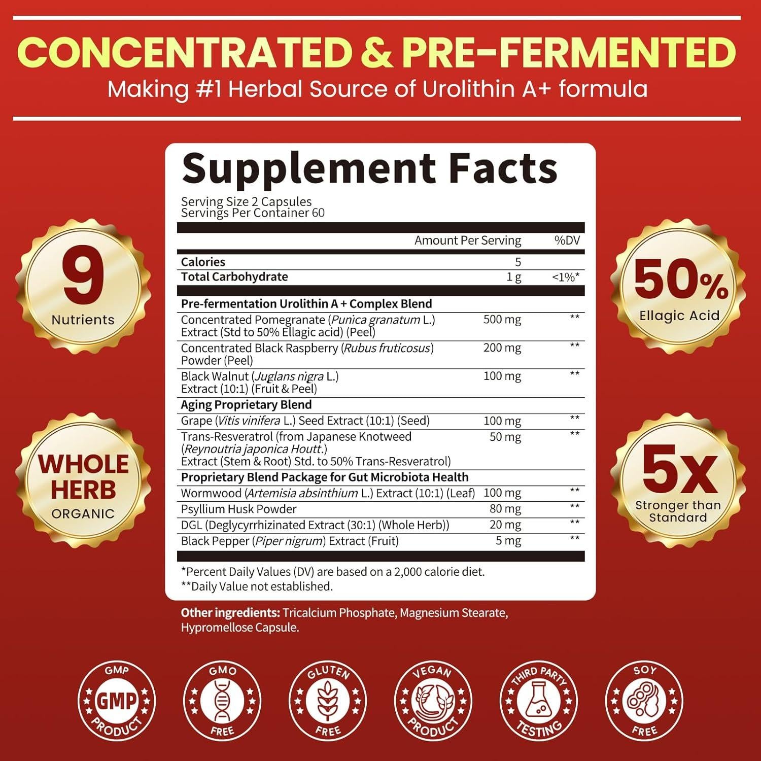 Urolithin A+ Lukaree 120 Cápsulas - Soporte Celular y Digestivo