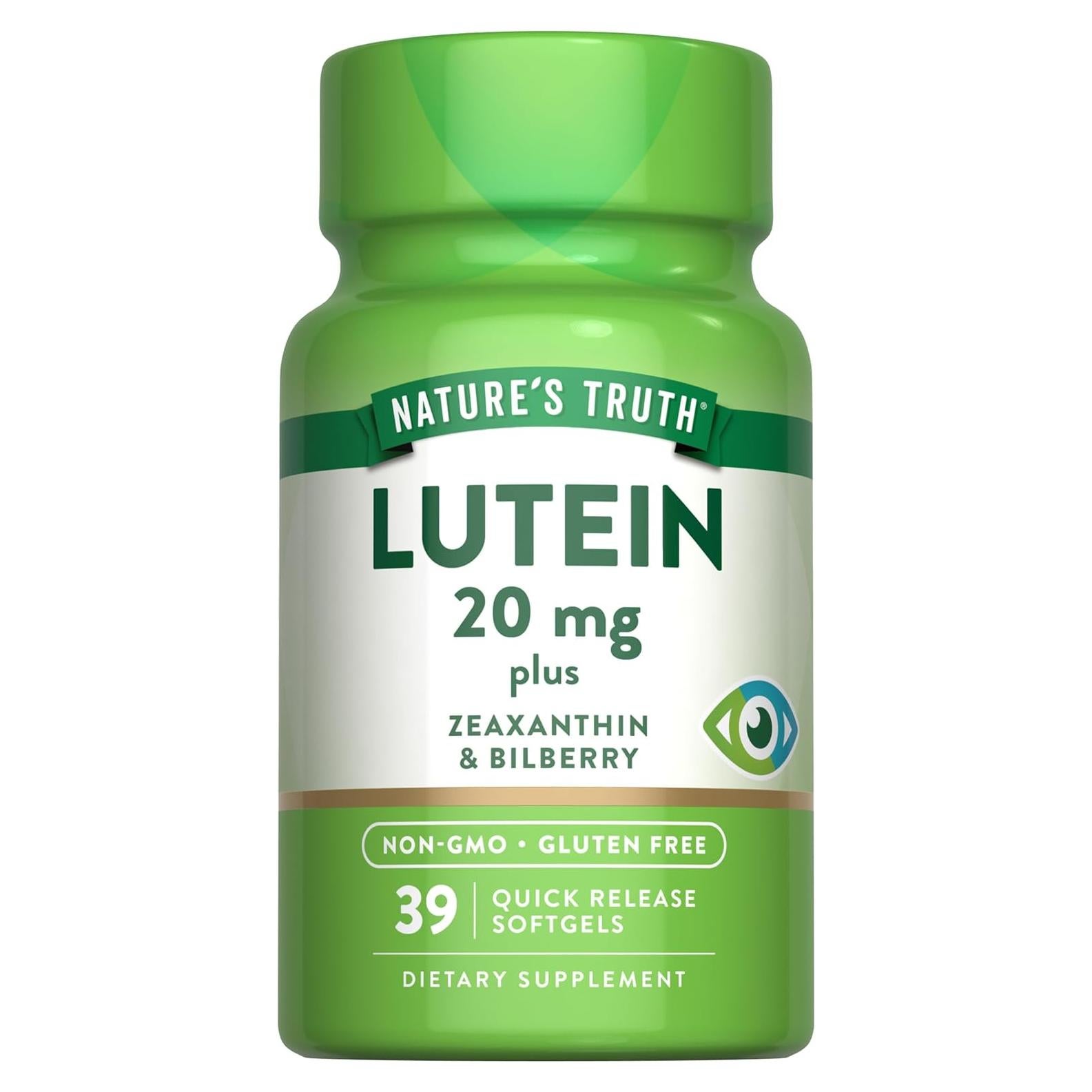 Suplemento Luteína y Zeaxantina La Verdad de la Naturaleza 20 mg