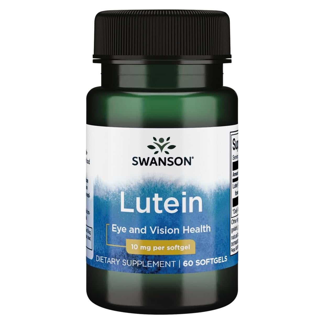Swanson Luteína 10 mg 60 Geles - Suplemento para Visión Saludable