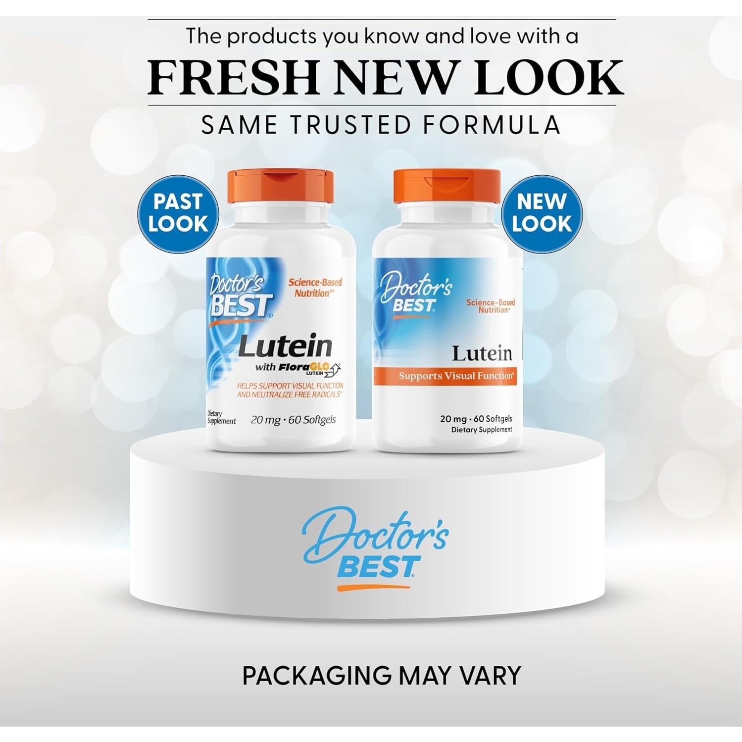 Luteína Doctor's Best 60 gelatinas blandas sin gluten