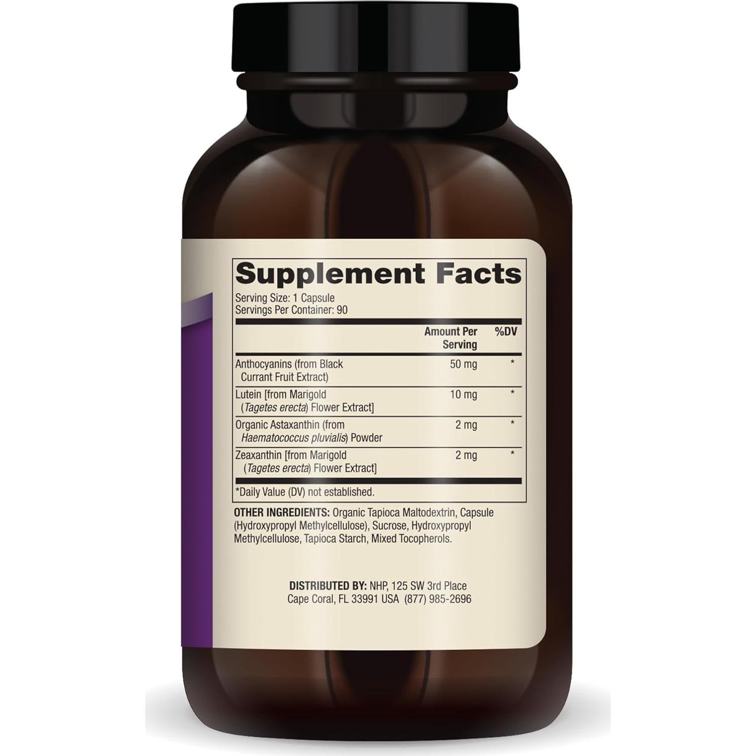 Suplemento Ocular Dr. Mercola - Luteína, Zeaxantina, 90 Cápsulas