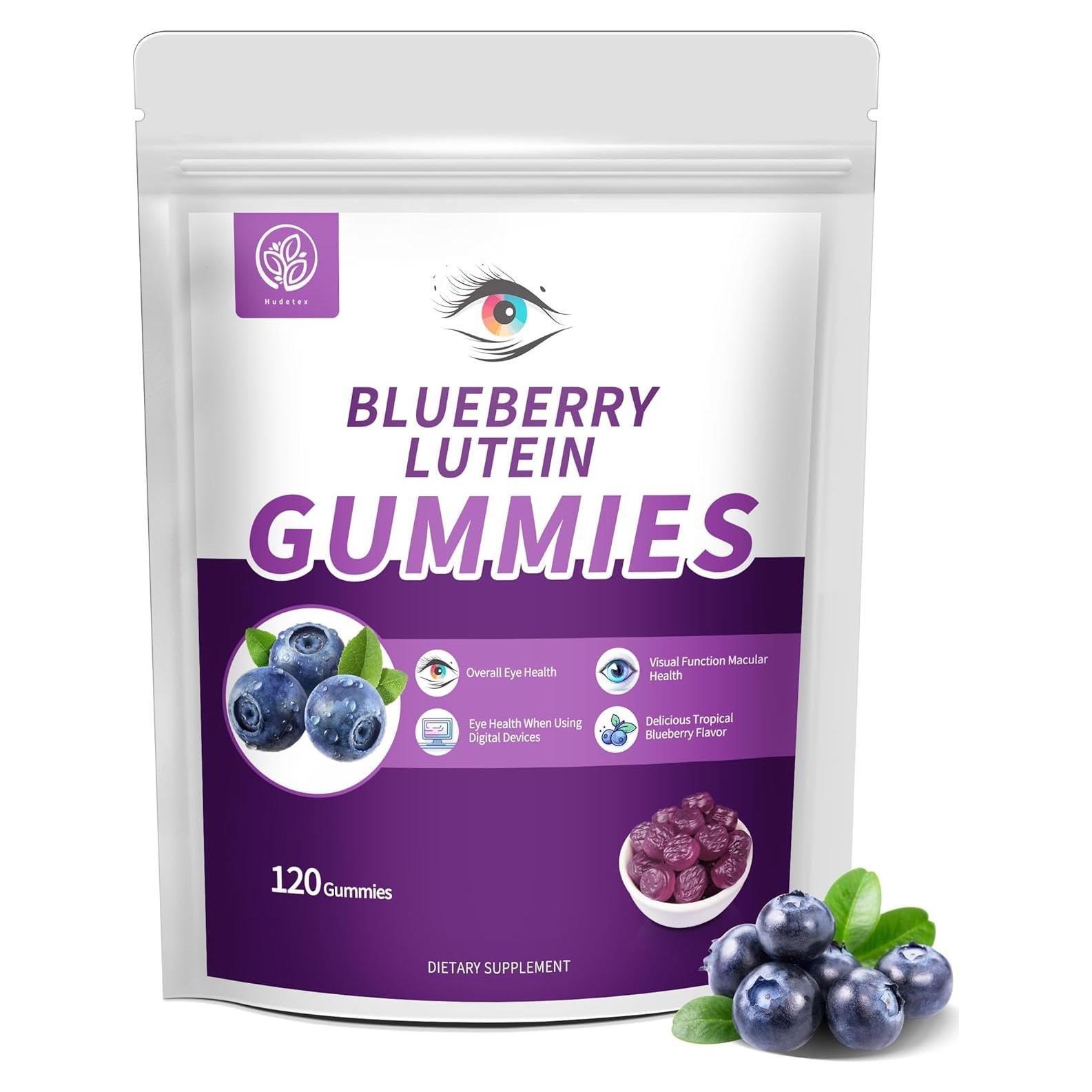 Gomitas de Luteína Hudetex 120 Unidades - Suplemento Ocular