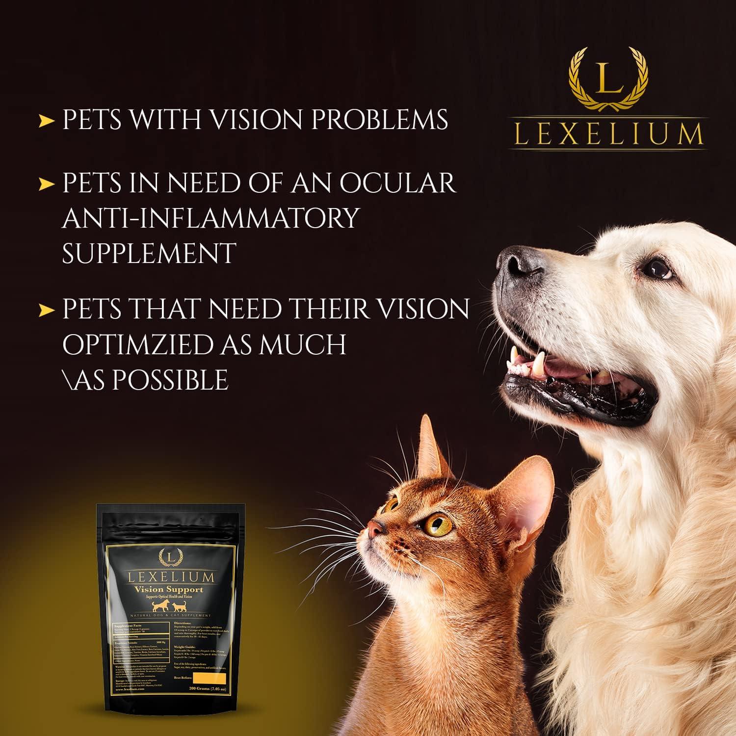 Suplemento Ocular para Perros y Gatos Lexelium 200g - Luteína y Arándano