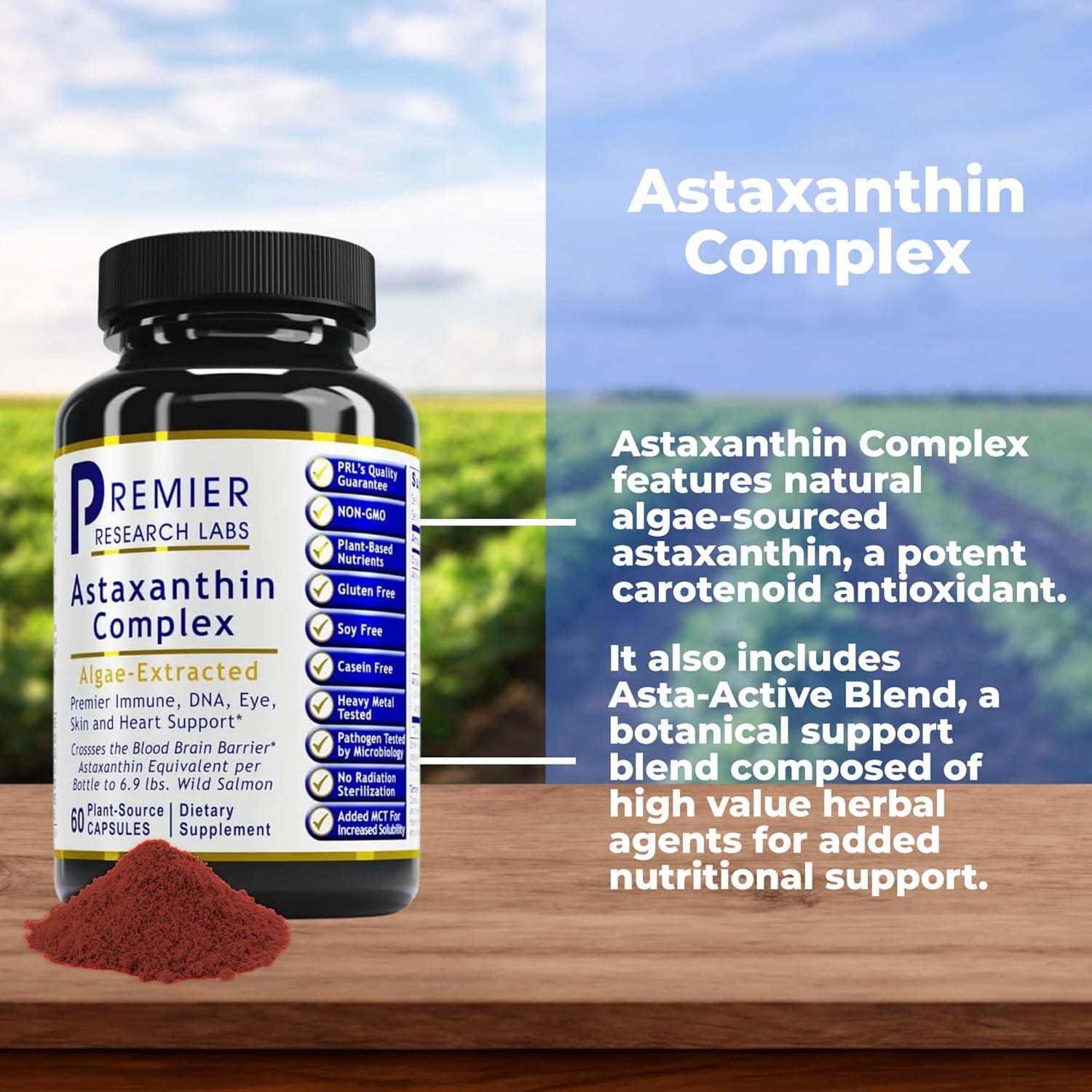 Astaxantina 4mg Premier Research Labs - 60 Cápsulas Vegetarianas