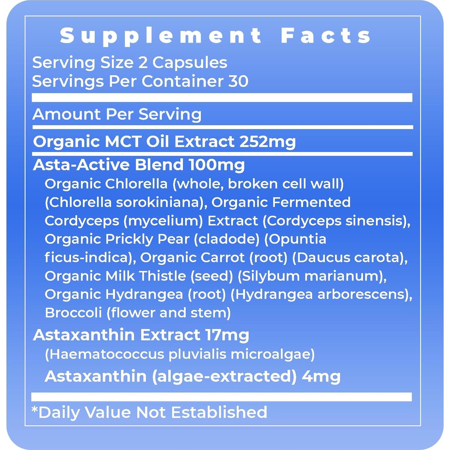 Astaxantina 4mg Premier Research Labs - 60 Cápsulas Vegetarianas