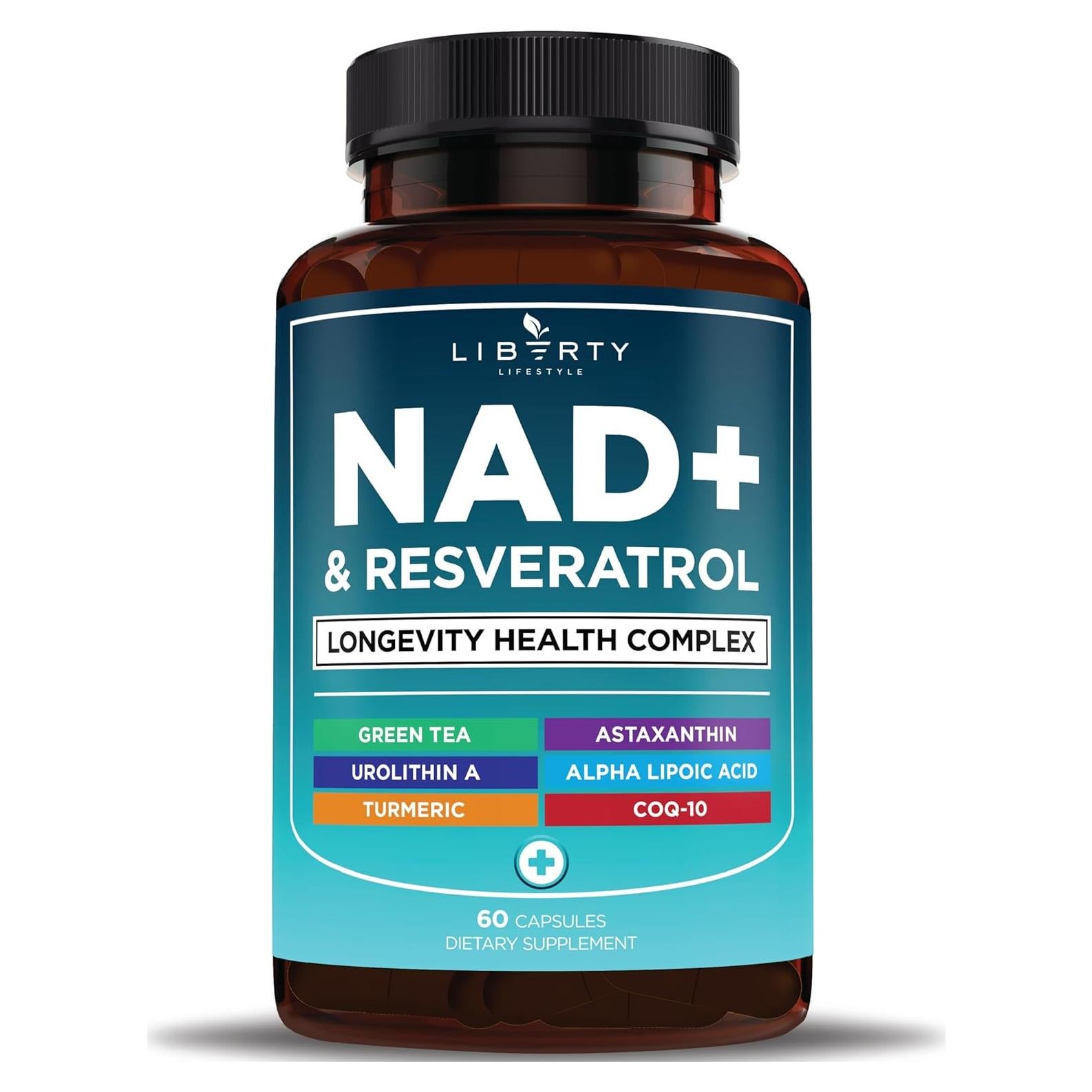 Suplemento NAD+ 300 mg Liberty Lifestyle - 60 Cápsulas Veganas