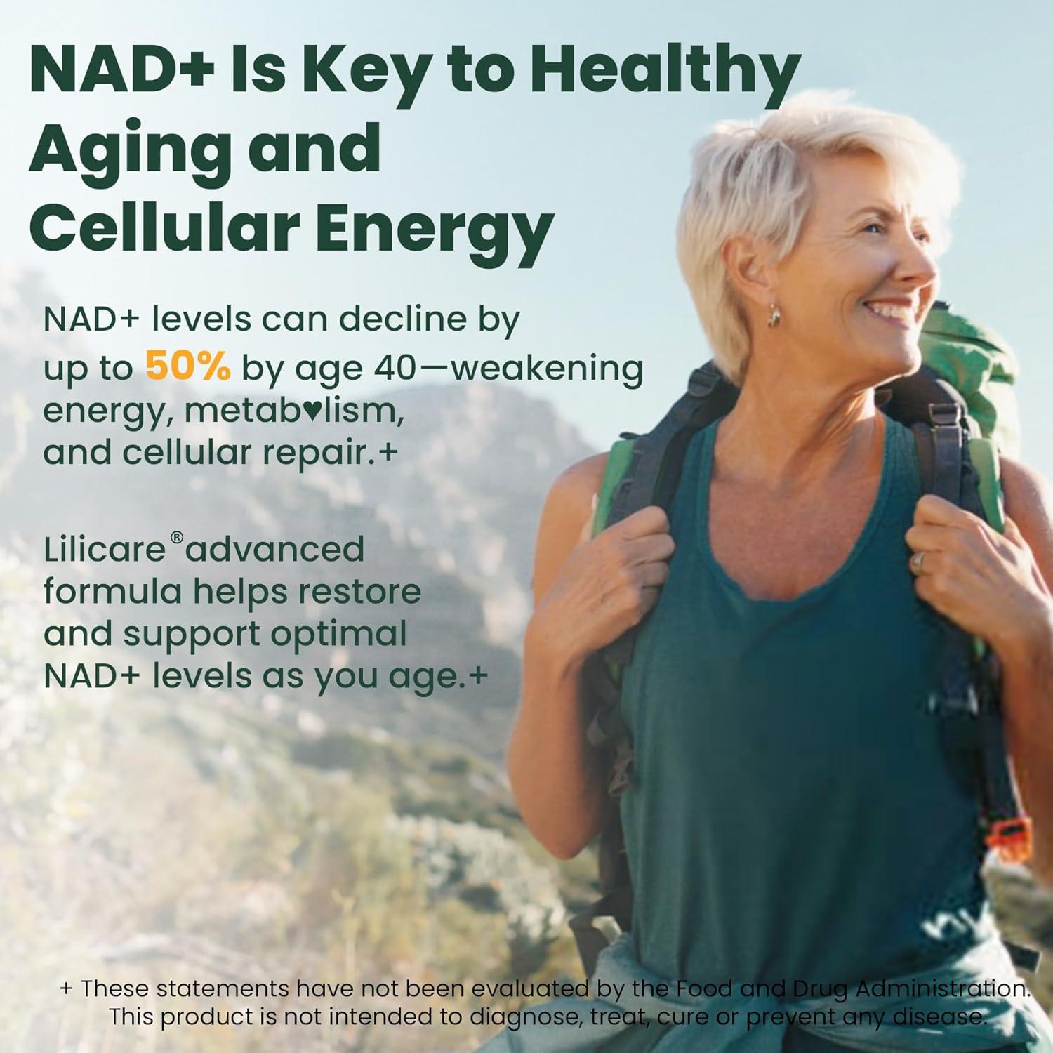 Suplemento Liposomal NAD+ 1000mg | Lilicare | Antienvejecimiento