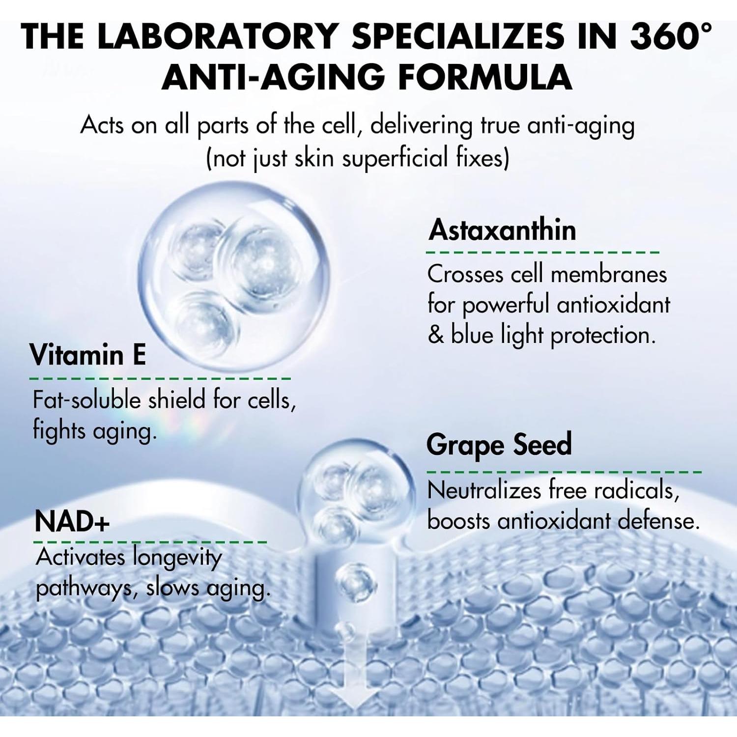 Suplemento Antienvejecimiento NAD+ 300mg Careleaf - 60 Cápsulas
