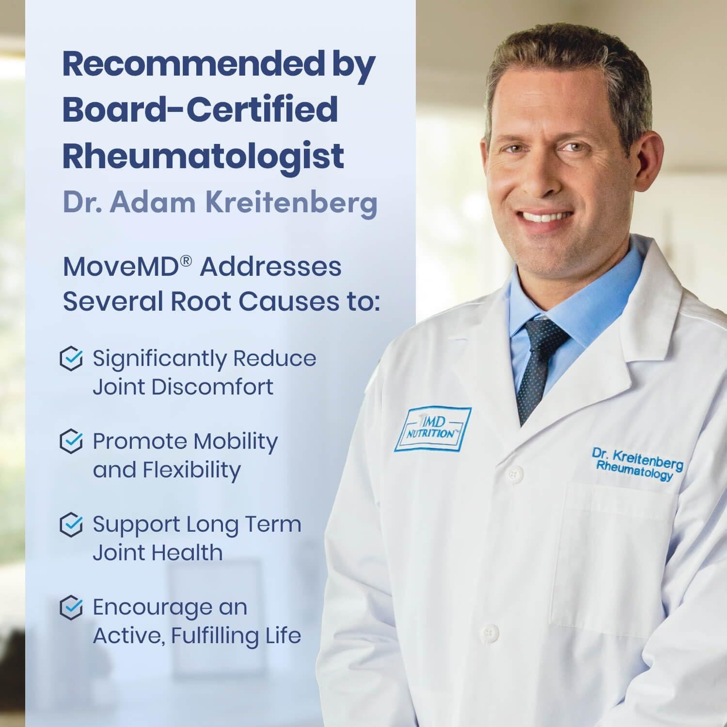 Suplemento Articular MoveMD 1MD Nutrition - Colágeno 30 Cápsulas