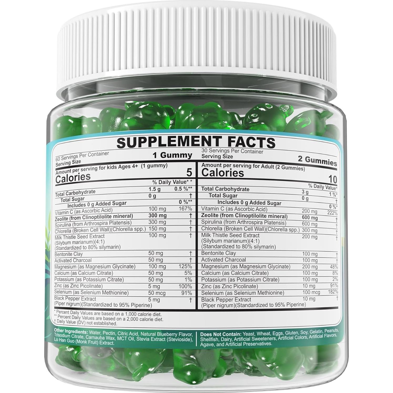 Gominolas de Desintoxicación Zeolita KroOLife - 120 Unidades