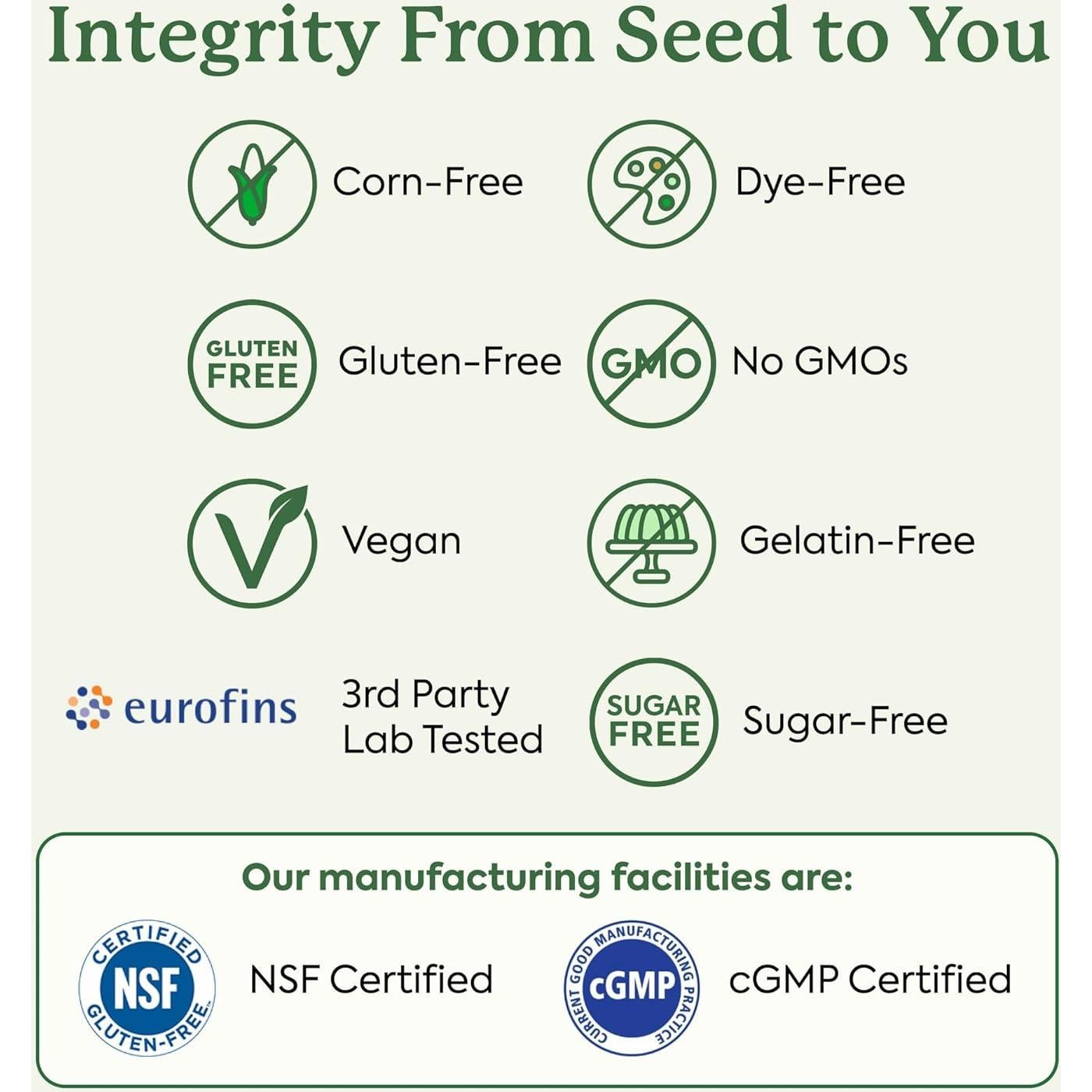 Gomitas de Verdura Plant People WonderGreens 60 Conteo Sabor Manzana