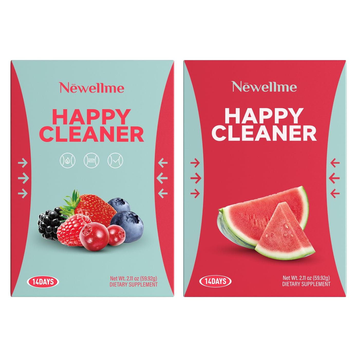 NEWELLME Happy Cleaner Super Greens 28 Sobres Veganos Sin Azúcar