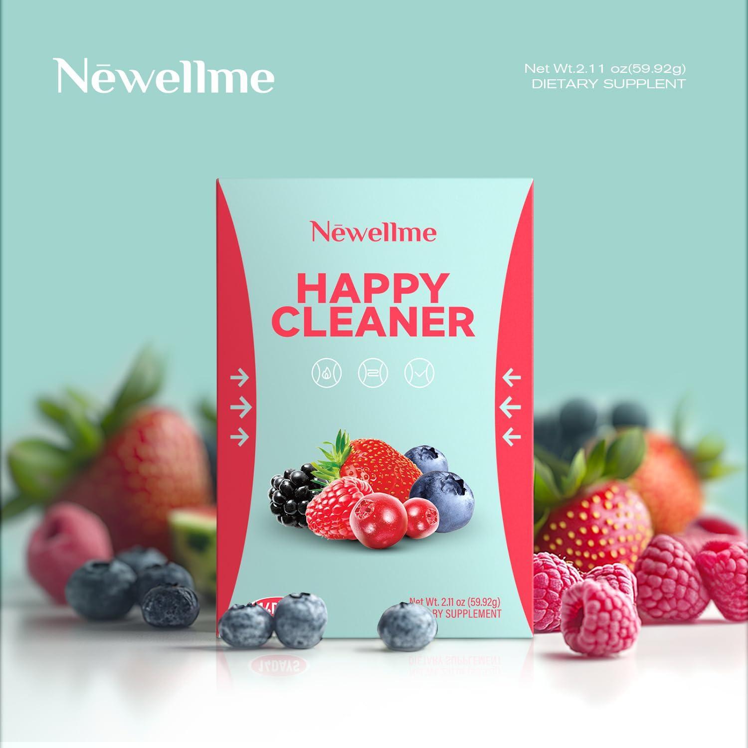 NEWELLME Happy Cleaner Super Greens 28 Sobres Veganos Sin Azúcar