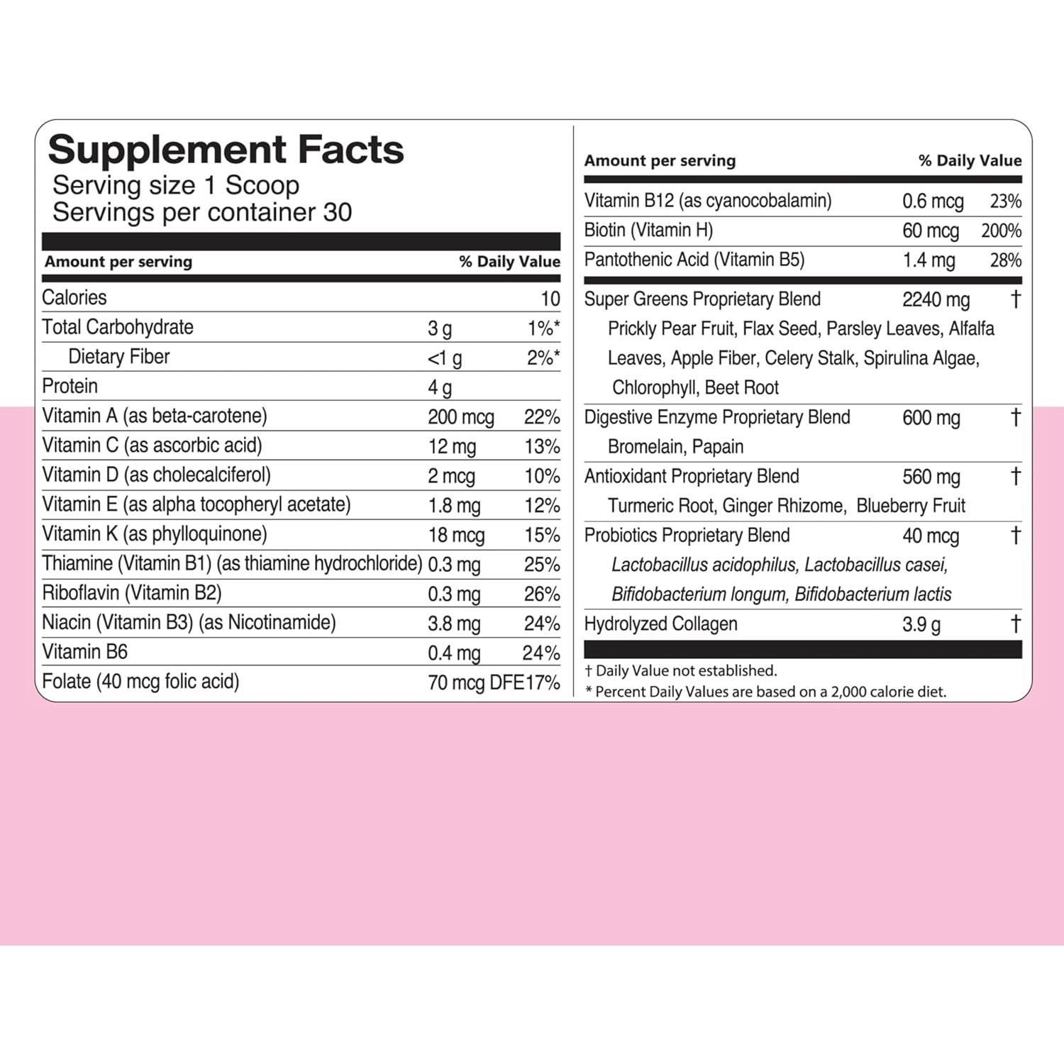 Polvo de Verdes Brillantes Europharma 240g Colágeno Probioticos