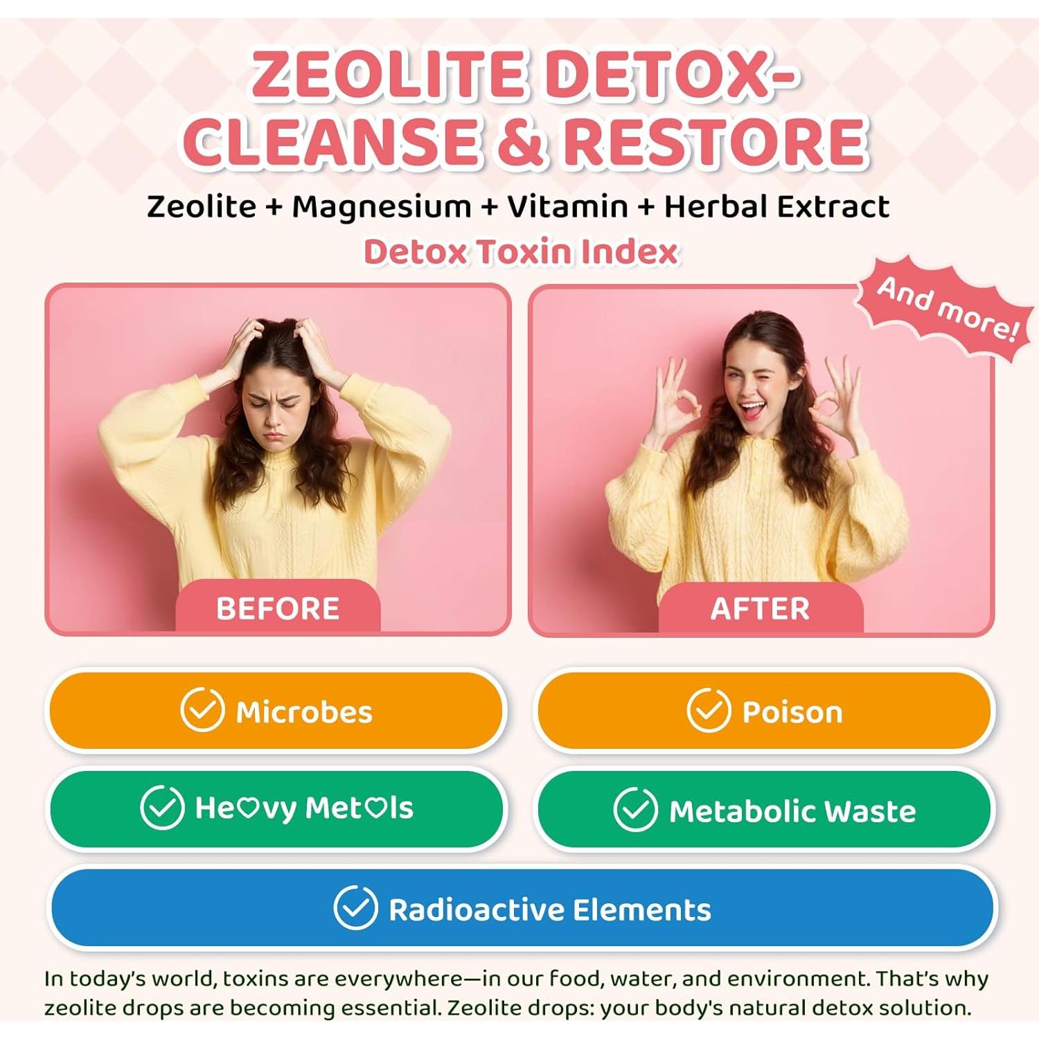 Gotas de Zeolita Clinoptilolita GZ HAOYUAN 60ml - Desintoxicación