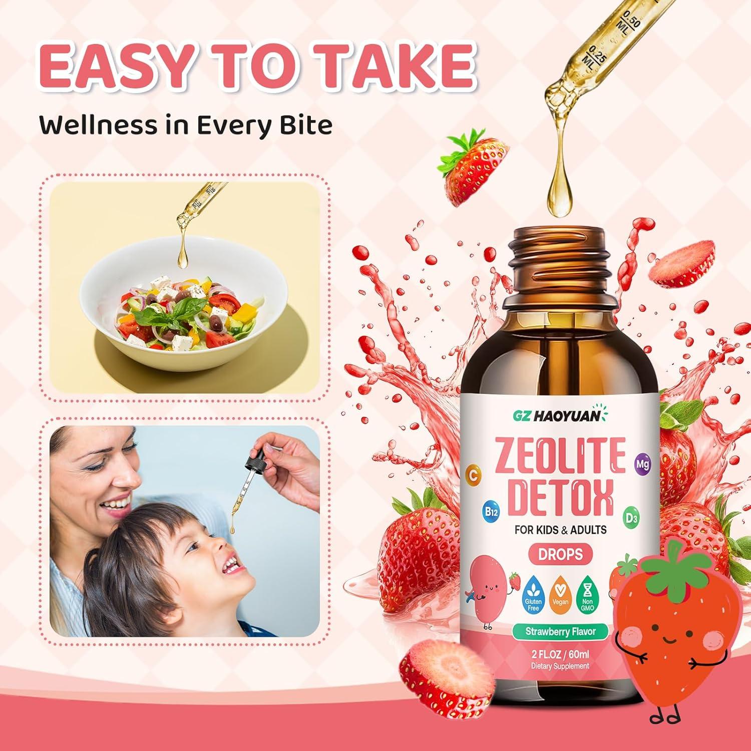 Gotas de Zeolita Clinoptilolita GZ HAOYUAN 60ml - Desintoxicación