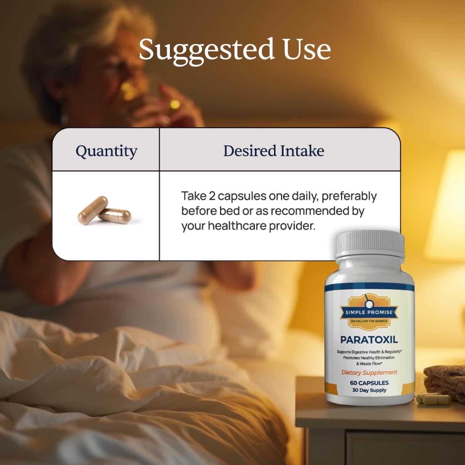 Cápsulas de Psyllium Promesa Simple - 60 Unidades - Soporte Intestinal Natural