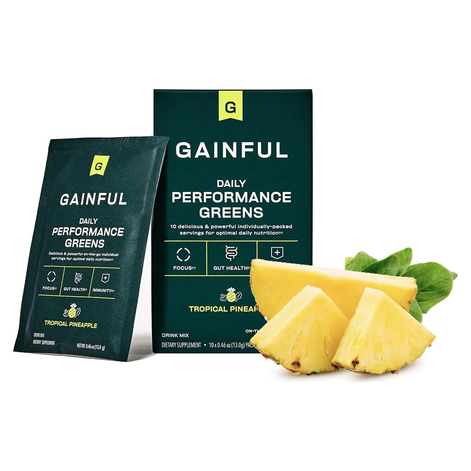 Gainful Polvo Verde Digestivo 168g - Energía y Enfoque