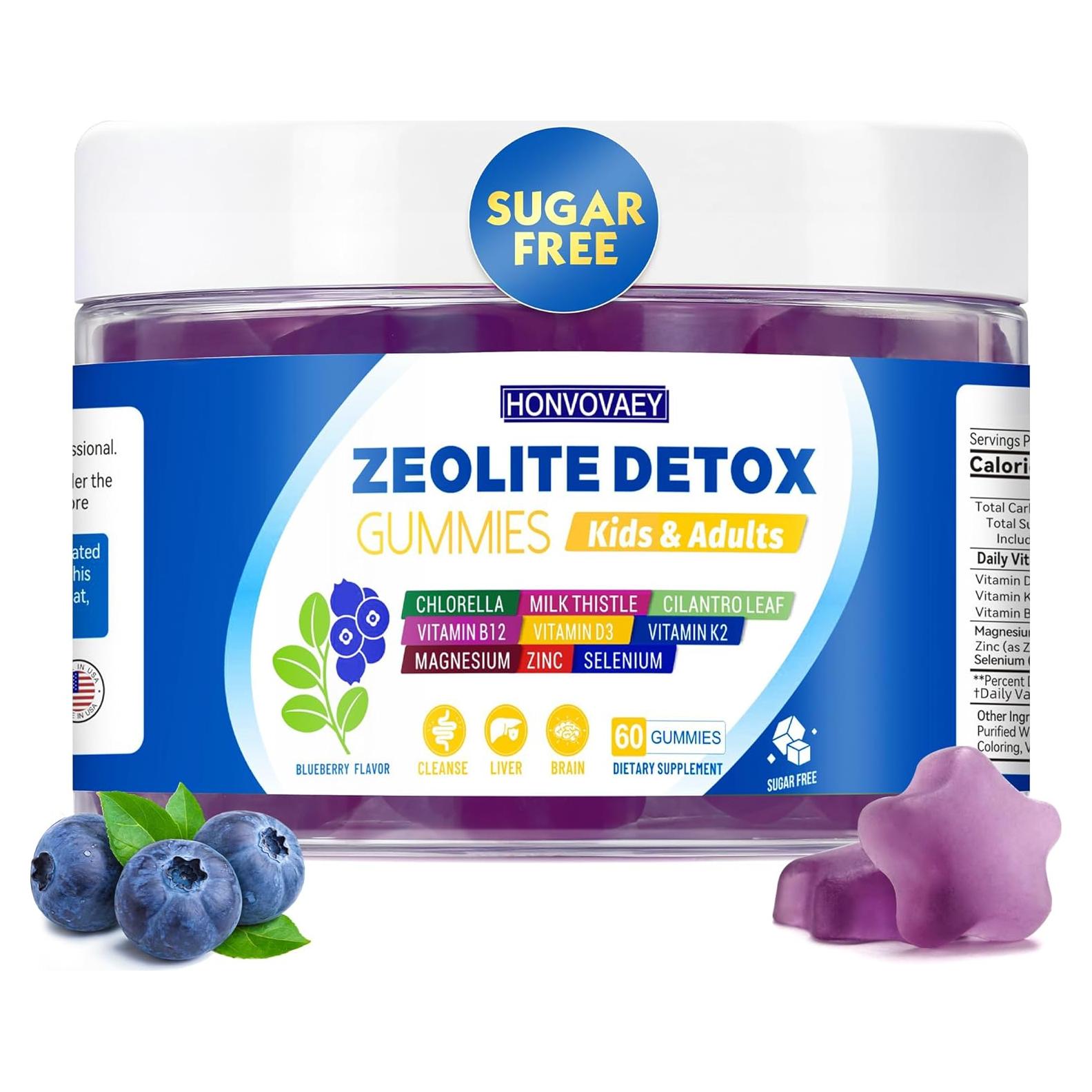 Suplemento de Desintoxicación Zeolita HONVOVAEY 60 Gominolas