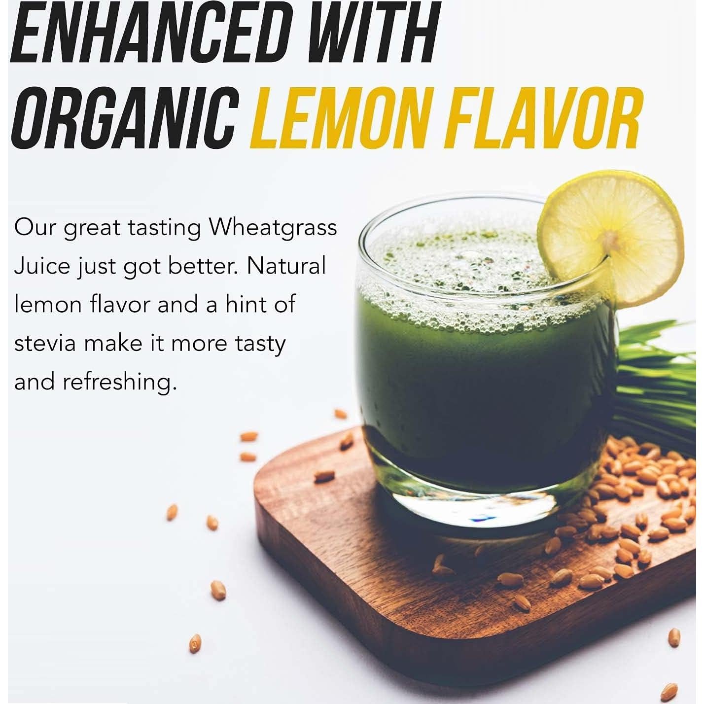 Polvo de Jugo de Pasto de Trigo Orgánico Triquetra 176.4 g Limón