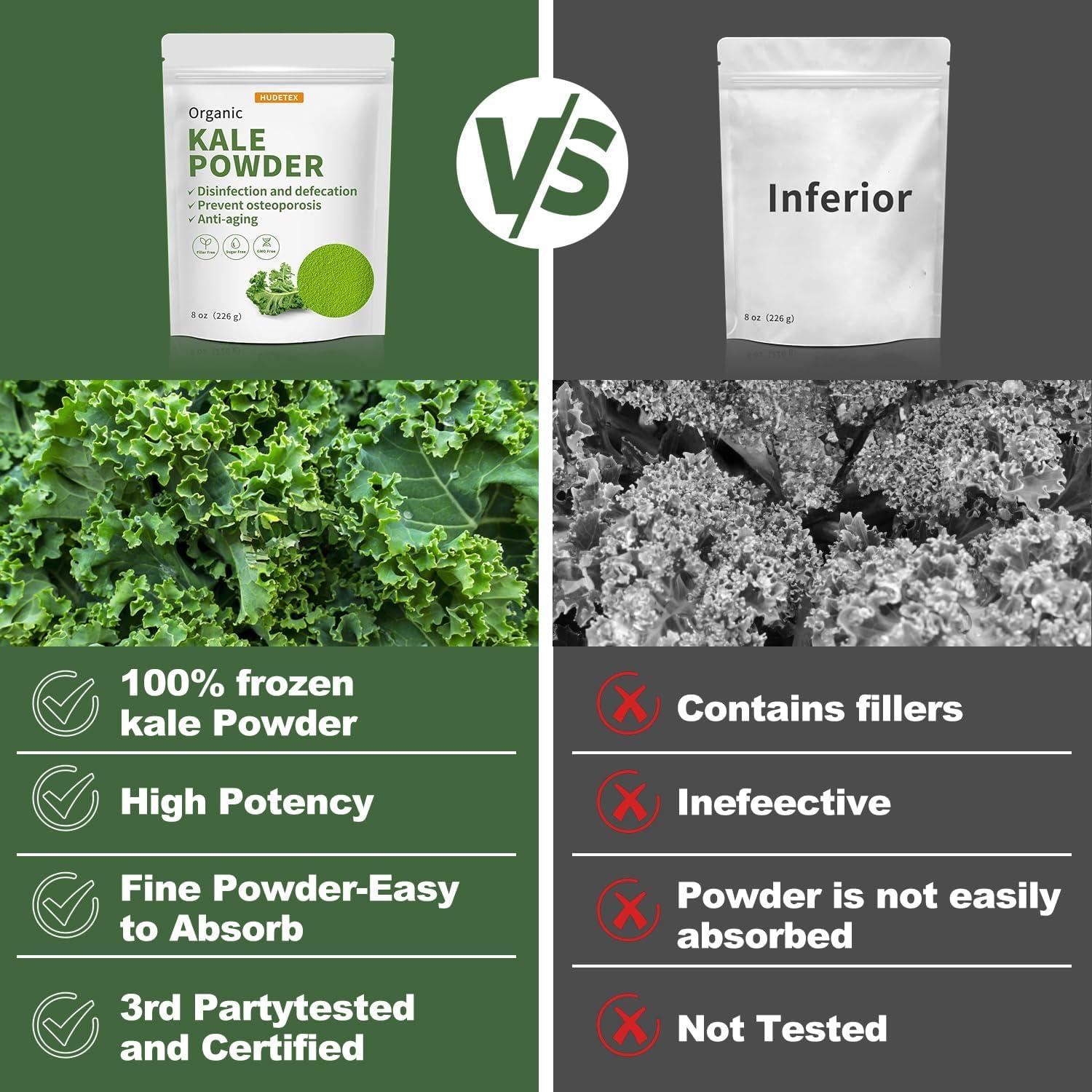 Polvo de Col Rizada Orgánico DRUOUO 3pack 227g - Super Verdes