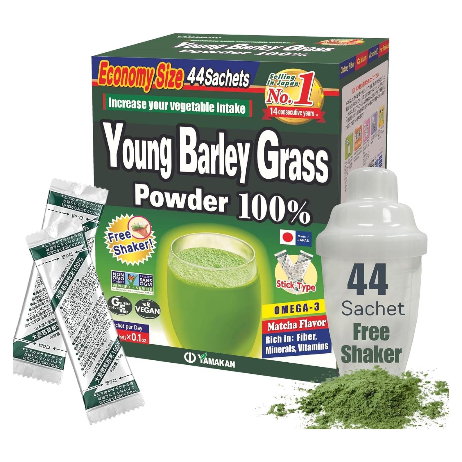 Polvo de Césped de Cebada Yamamoto Kanpoh 44 Sobres Vegano