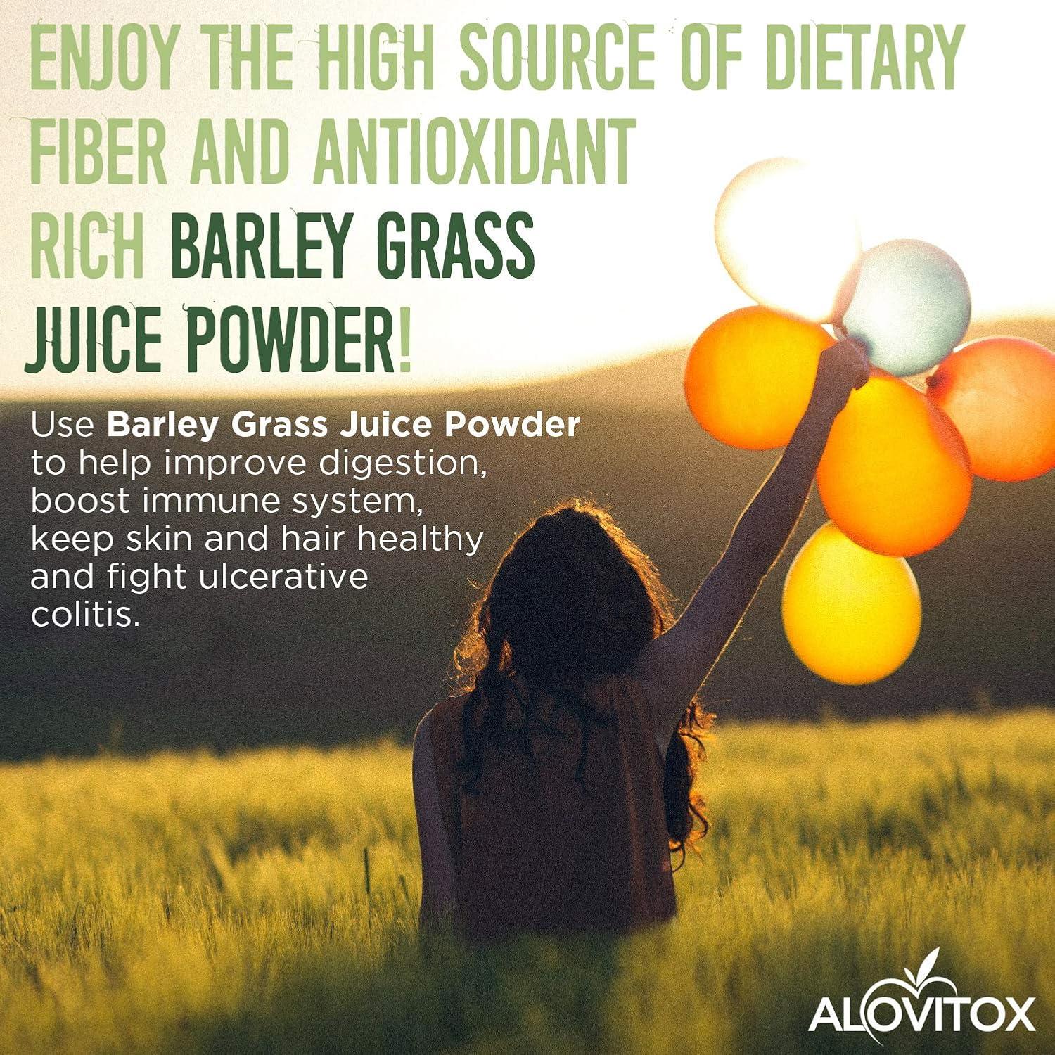 Polvo de Jugo de Cebada Orgánica Alovitox 227 g Antioxidante