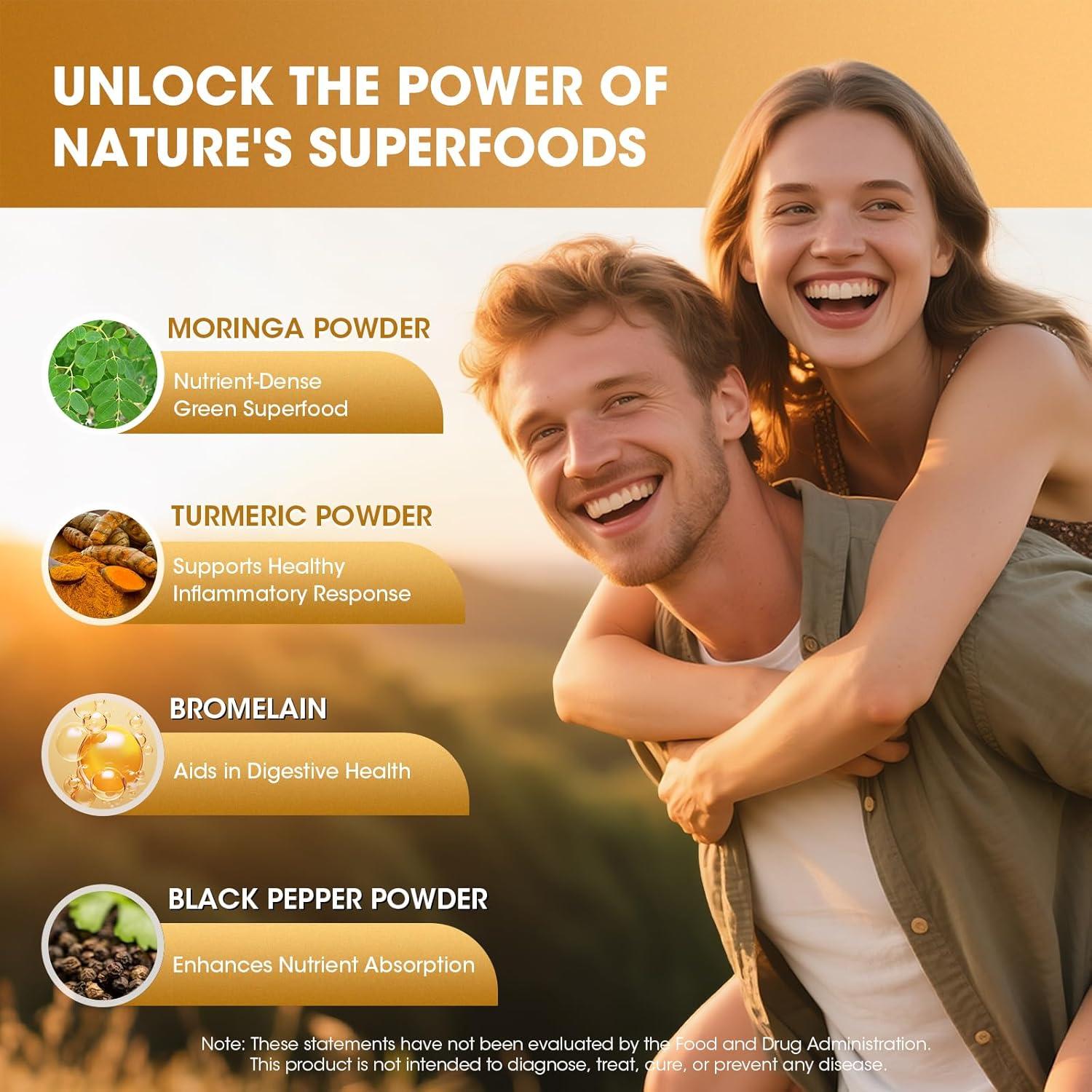 Suplemento de Moringa Catfit 120 Cápsulas Veganas Antioxidante