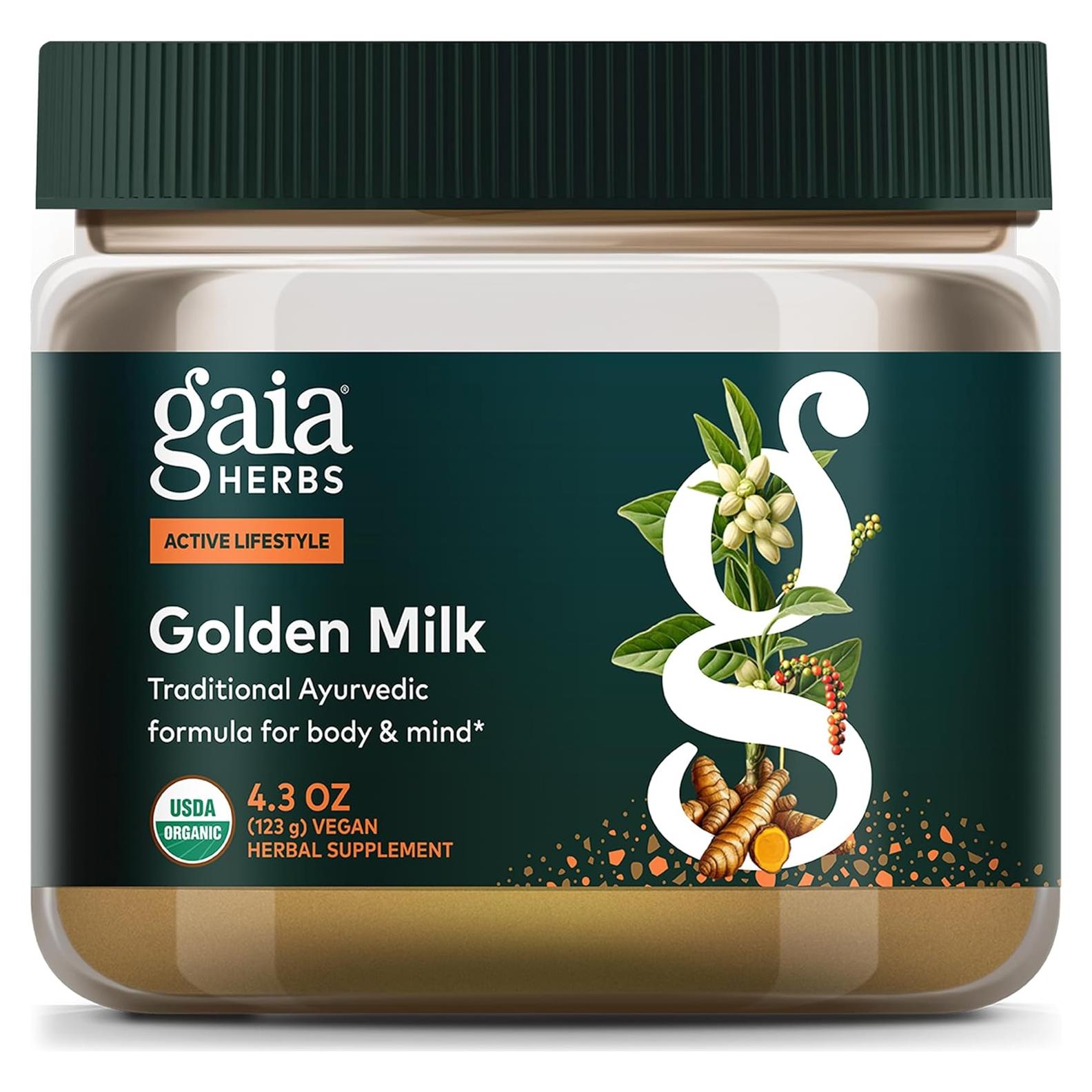 Suplemento en Polvo Gaia Herbs Leche Dorada 356g - Relajación