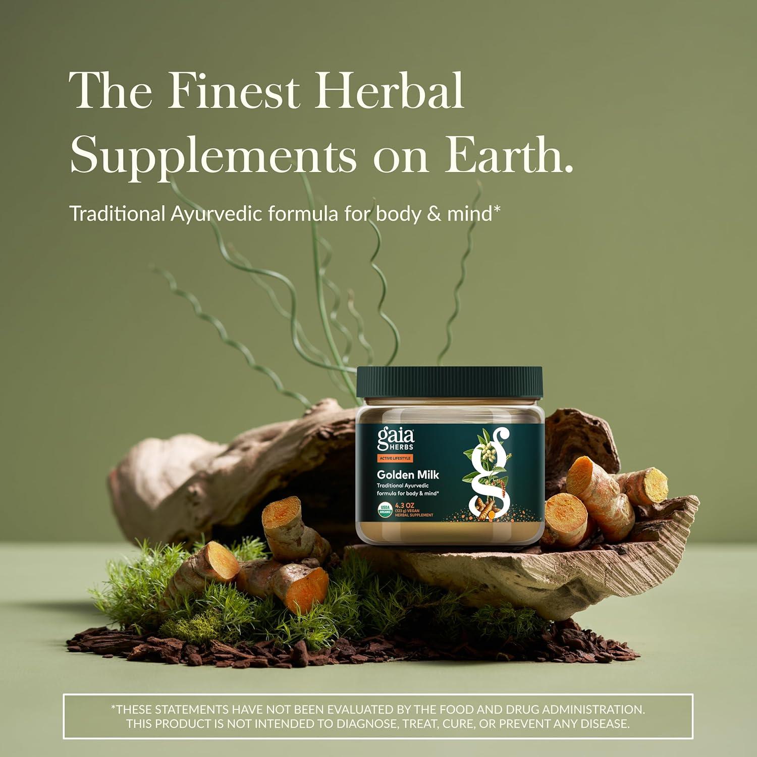 Suplemento en Polvo Gaia Herbs Leche Dorada 356g - Relajación