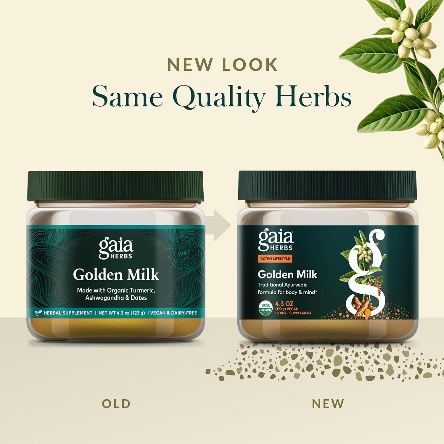 Suplemento en Polvo Gaia Herbs Leche Dorada 356g - Relajación