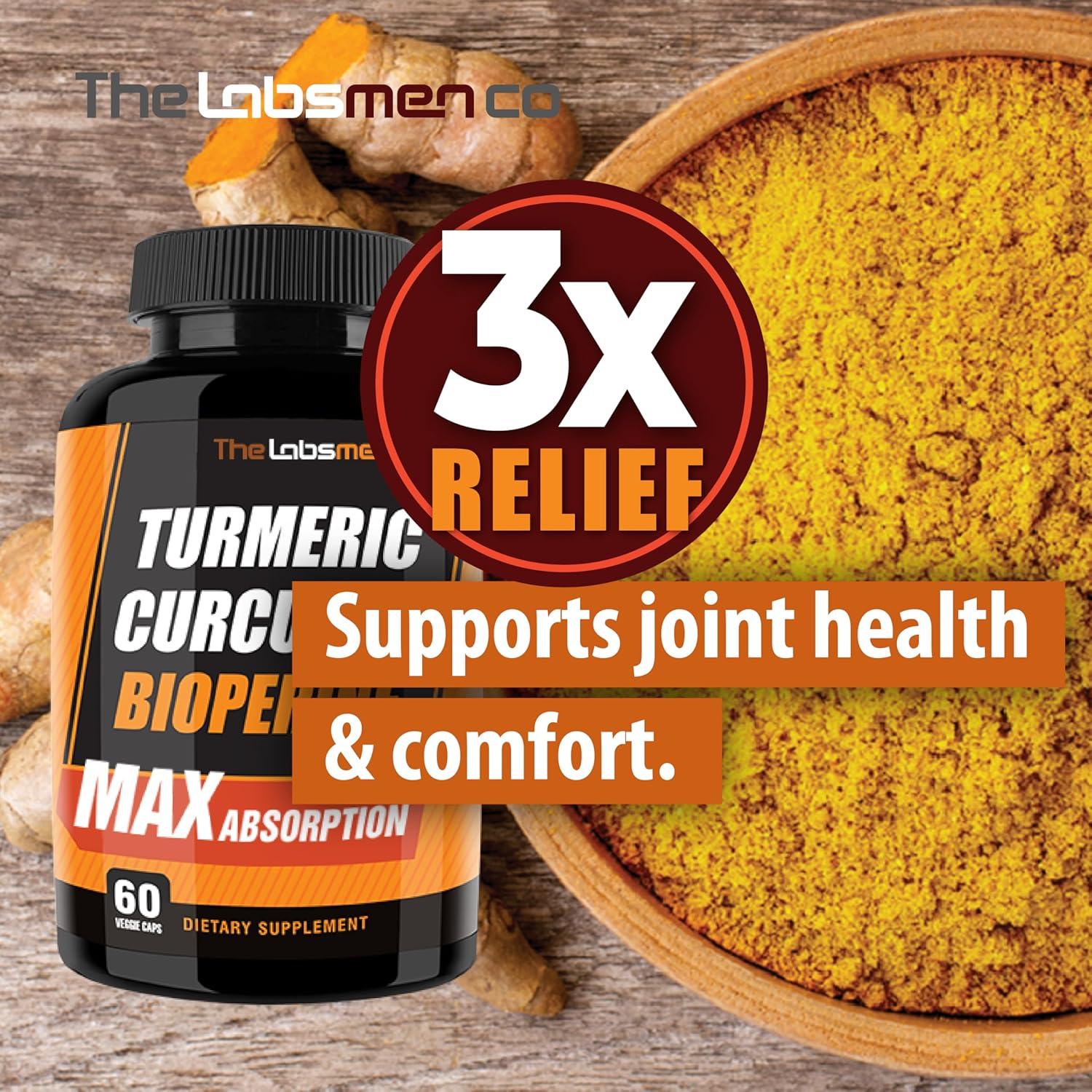 Cápsulas Veganas de Cúrcuma Curcumina 95% - 60 Unidades