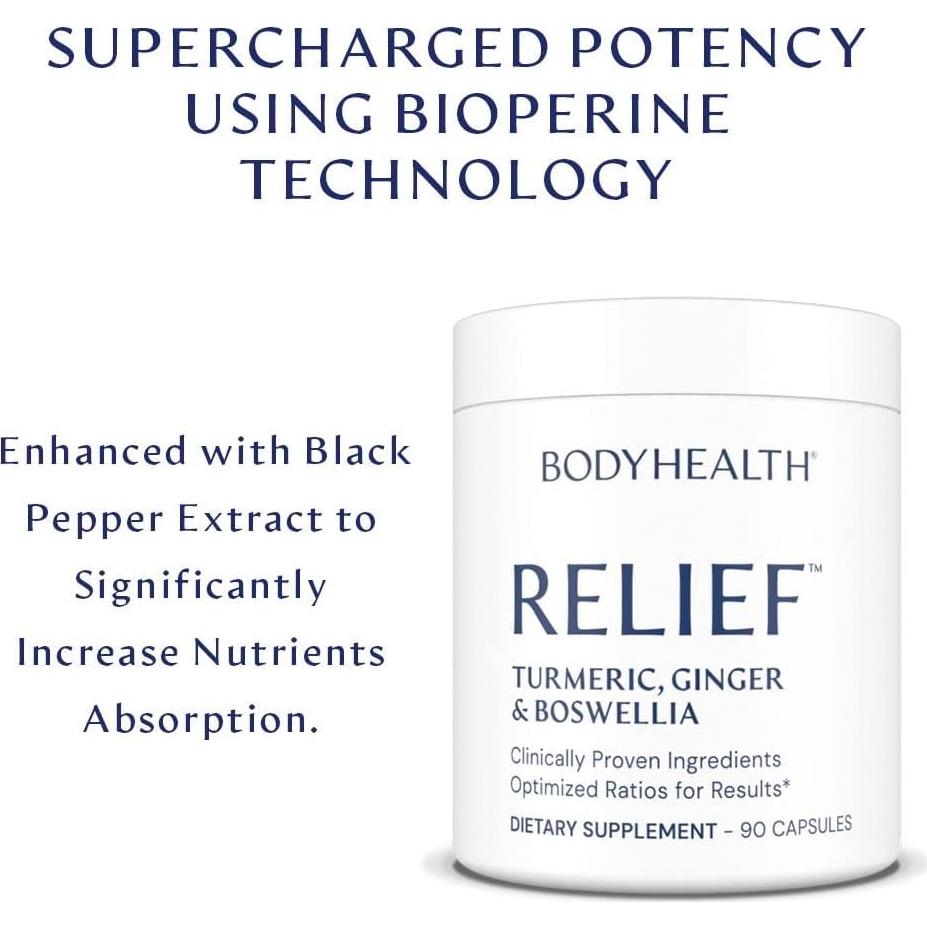 Suplemento Articular BodyHealth 90 Cápsulas con Cúrcuma y Jengibre