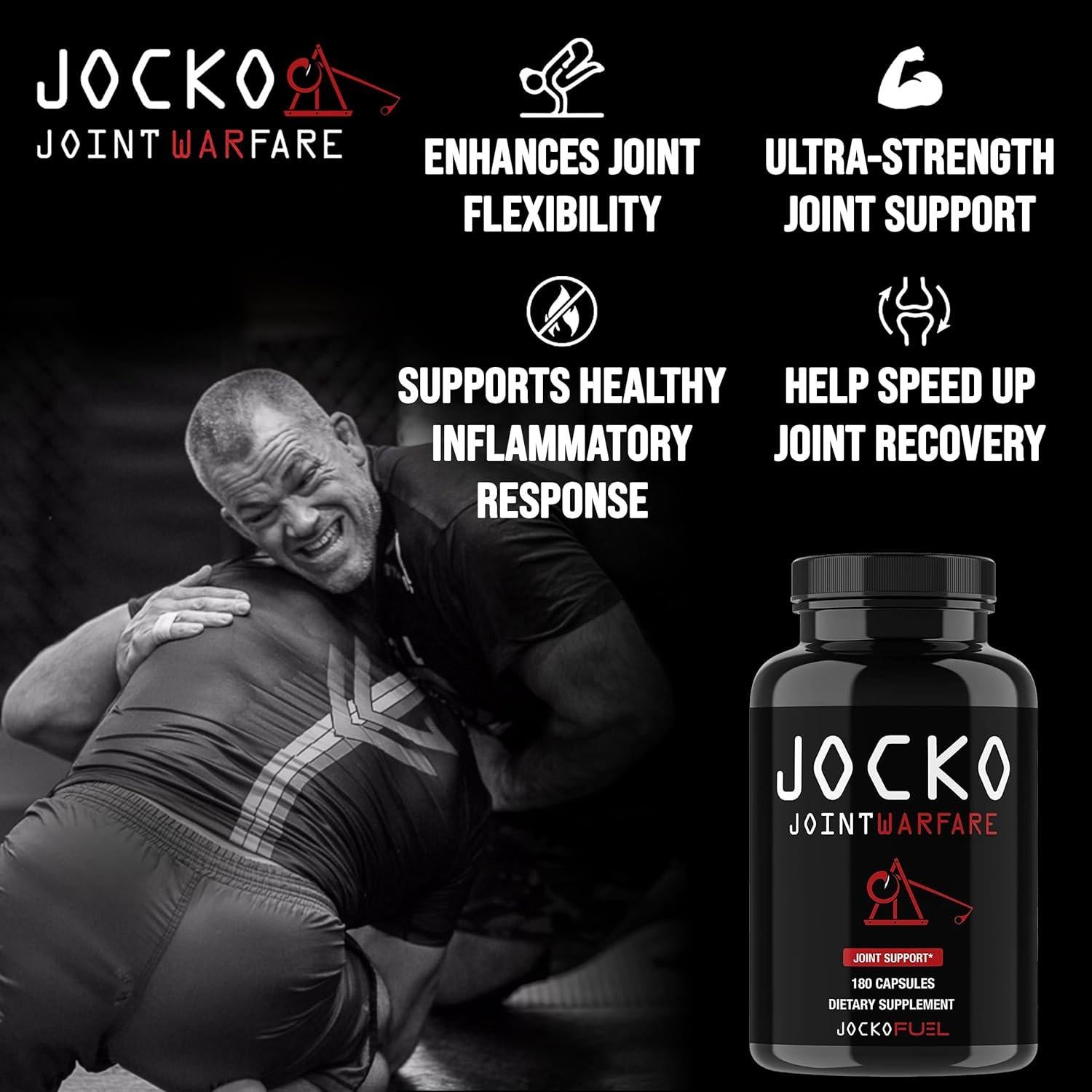 Suplemento Articular Jocko Fuel - Glucosamina MSM 180 Cápsulas
