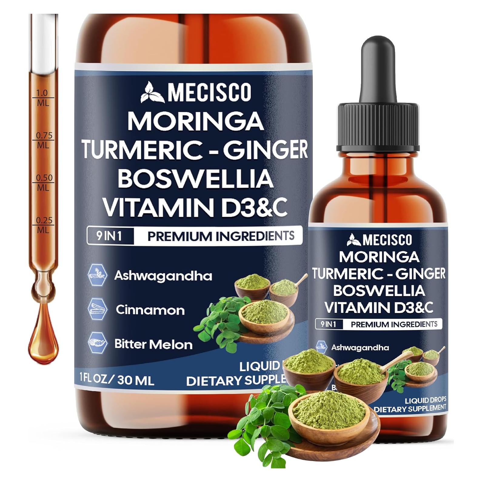 Suplemento de Moringa 9en1 Mecisco con Jengibre y Vitamina D3 - 30ml