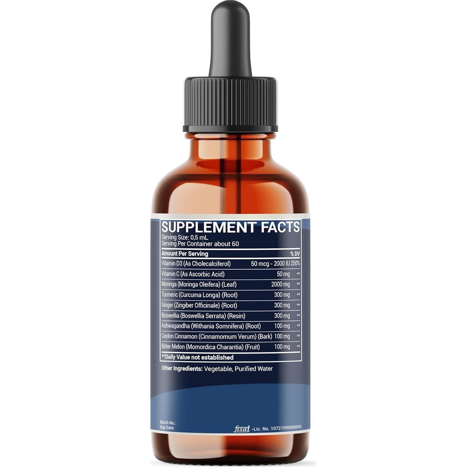 Suplemento de Moringa 9en1 Mecisco con Jengibre y Vitamina D3 - 30ml