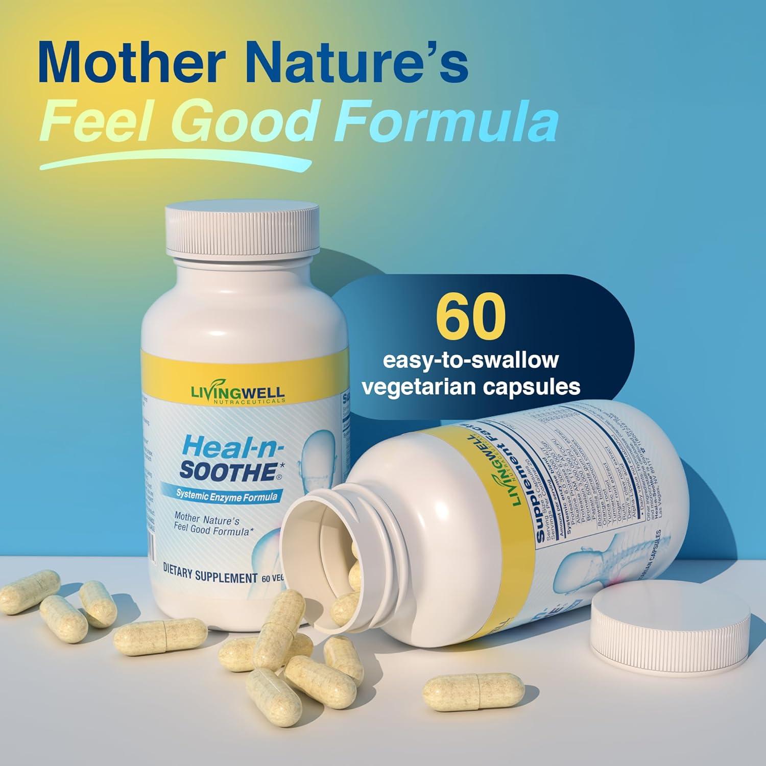 Heal-n-Soothe Suplemento Articular 60 Cápsulas - Alivio Natural