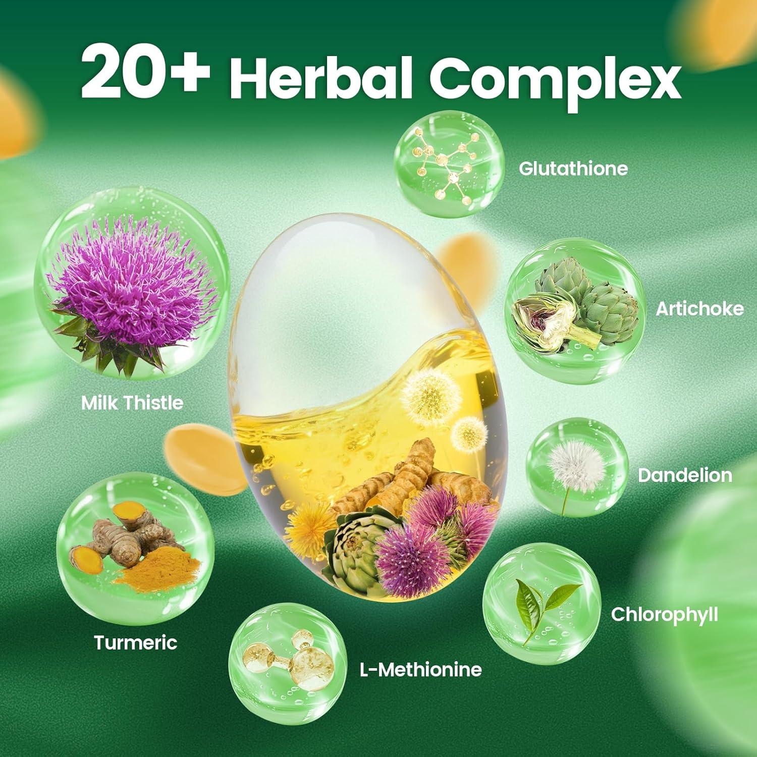 Cápsulas Detox Hepático VivoNu 3000mg 240 Gelatinas Blandas