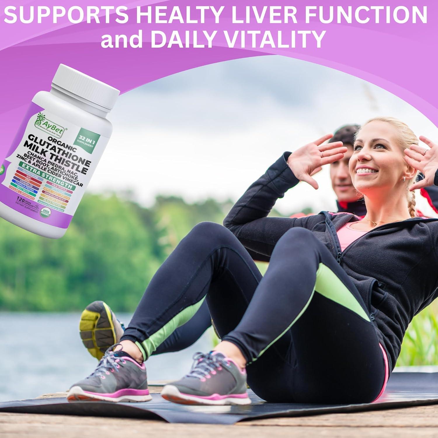 Suplemento de Glutatión y Cardo Mariano AyBet 32-en-1