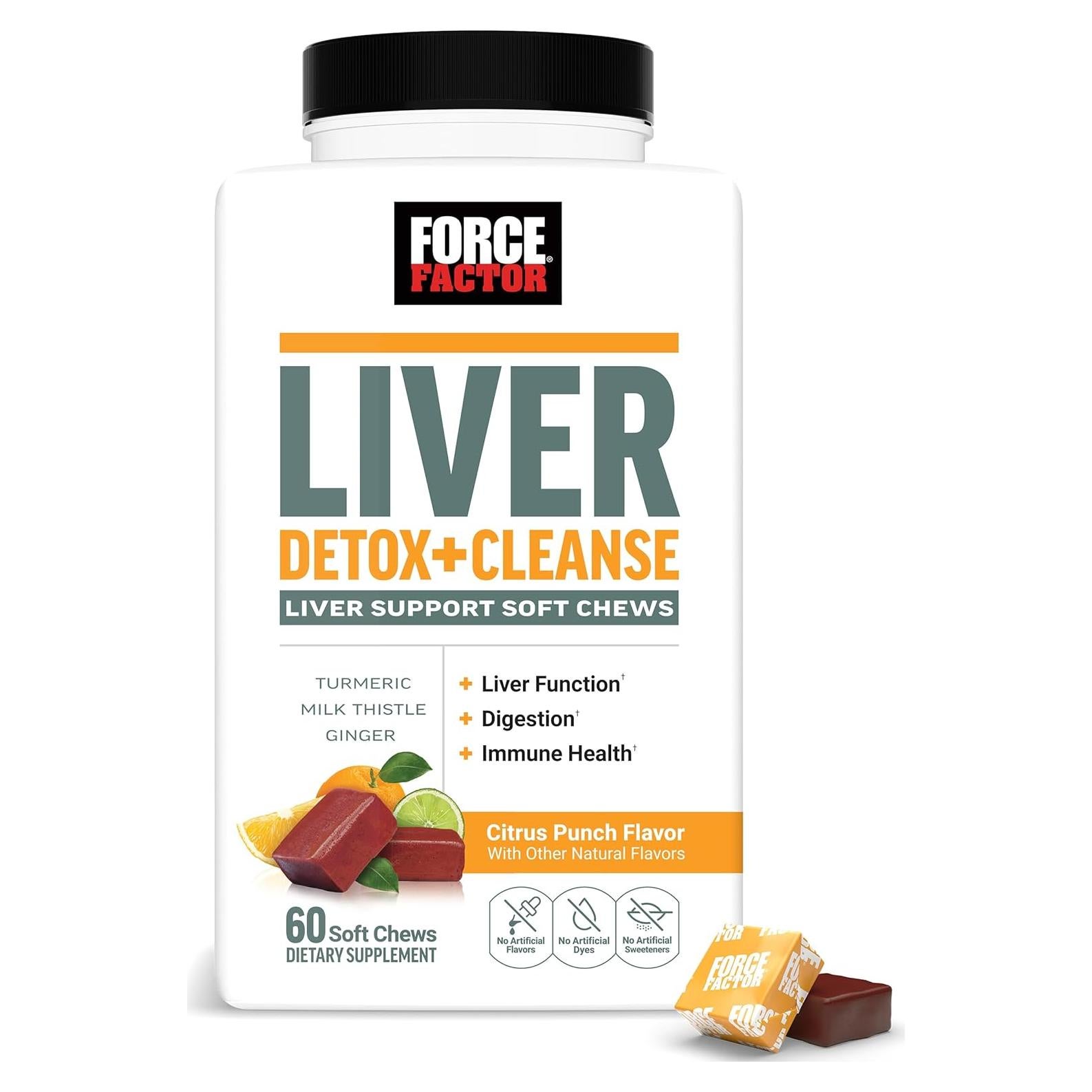 Caramelos Blandos Force Factor Detoxificación Hígado 60 Unidades