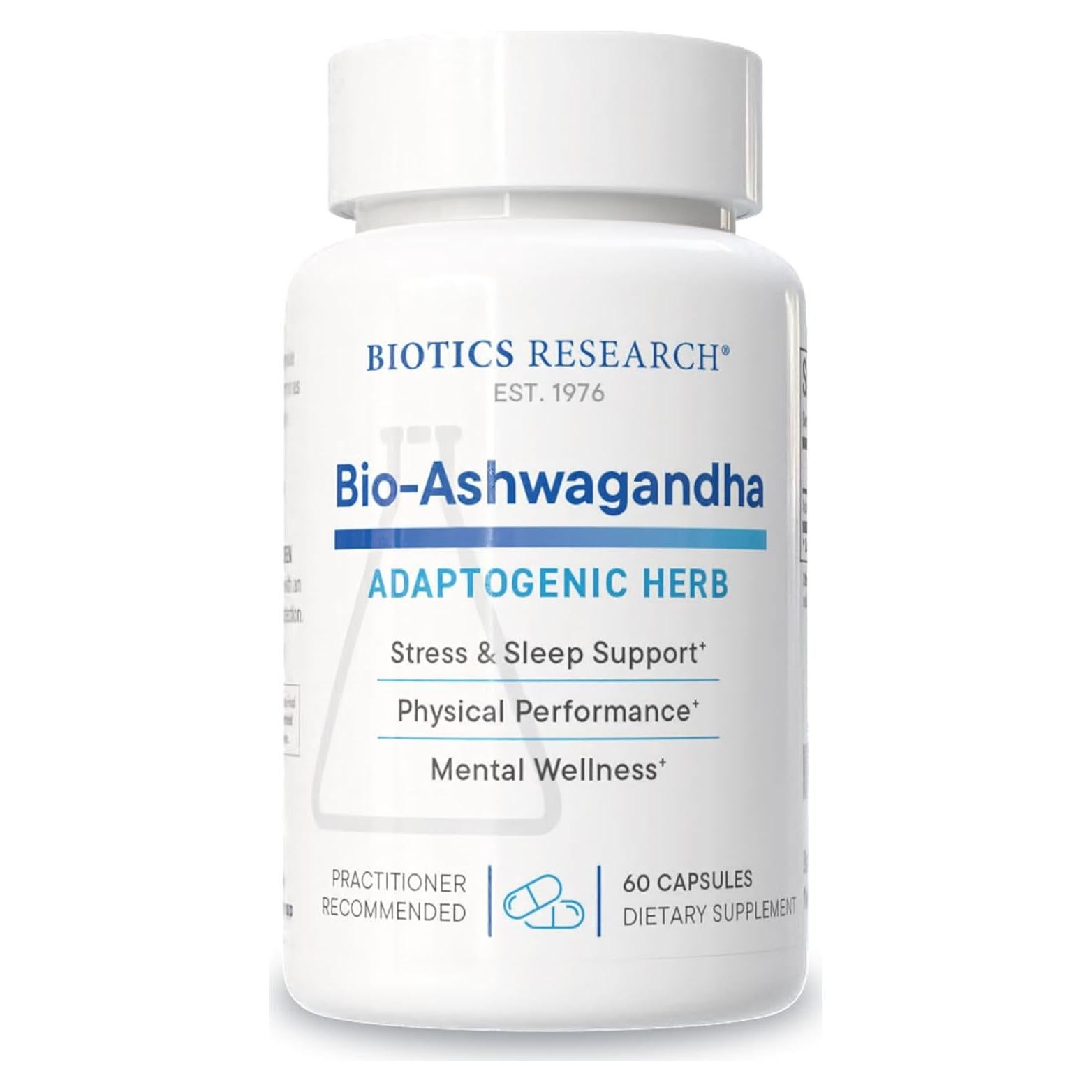 Cápsulas de Ashwagandha Biotics Research 300mg - 60 Unidades