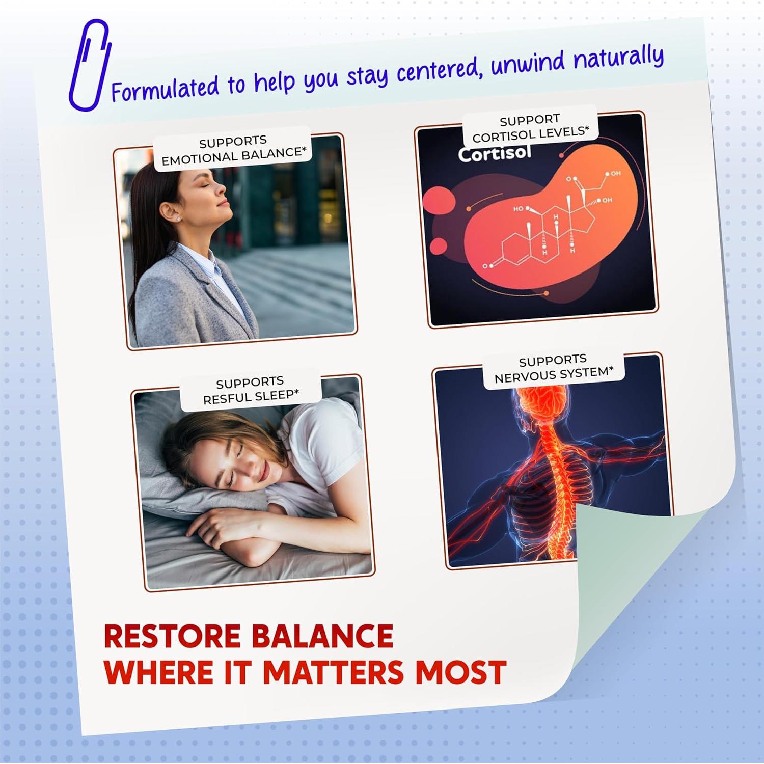 Cápsulas de Cortisol PeakPury 150 unidades - Ashwagandha y Magnesio