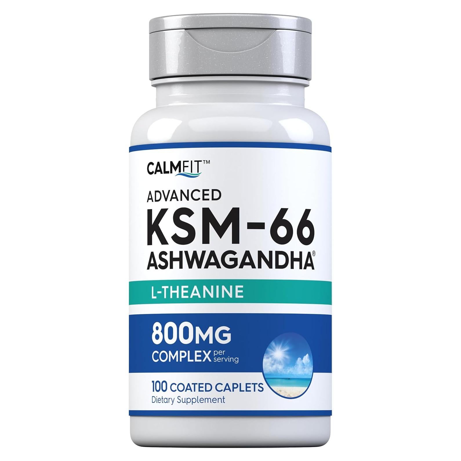 Suplemento Ashwagandha KSM-66 Piping Rock 800mg 100 Comprimidos
