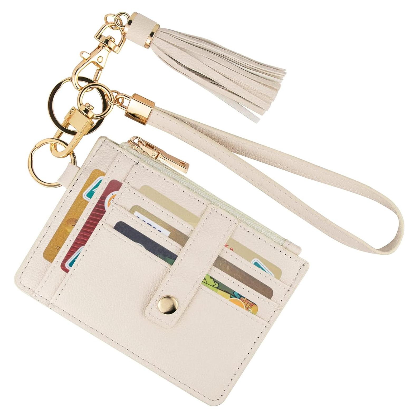 Billetera de Muñeca RFID Beige para Mujeres - JND1818