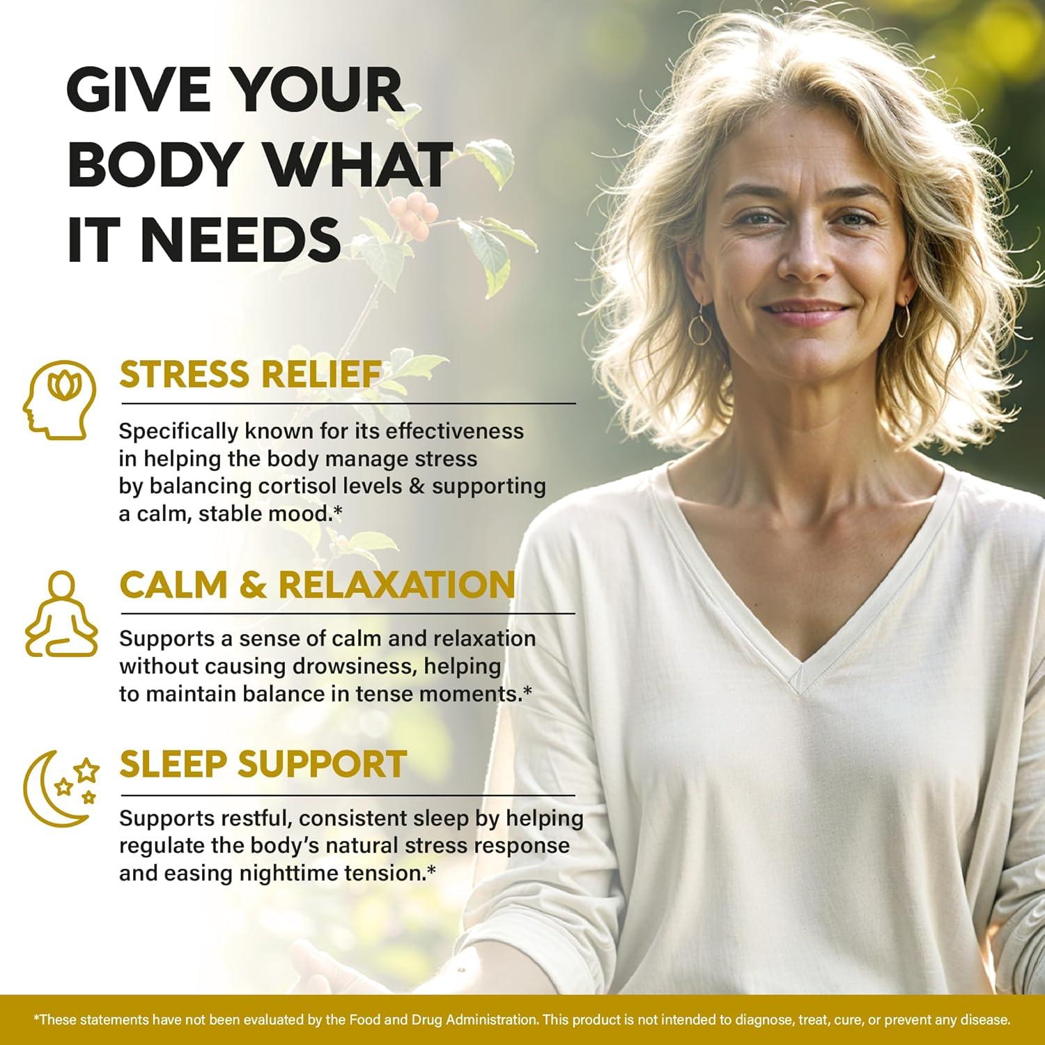 Suplemento de Ashwagandha Orgánico 1800mg Nutra Harmony 100 Cápsulas