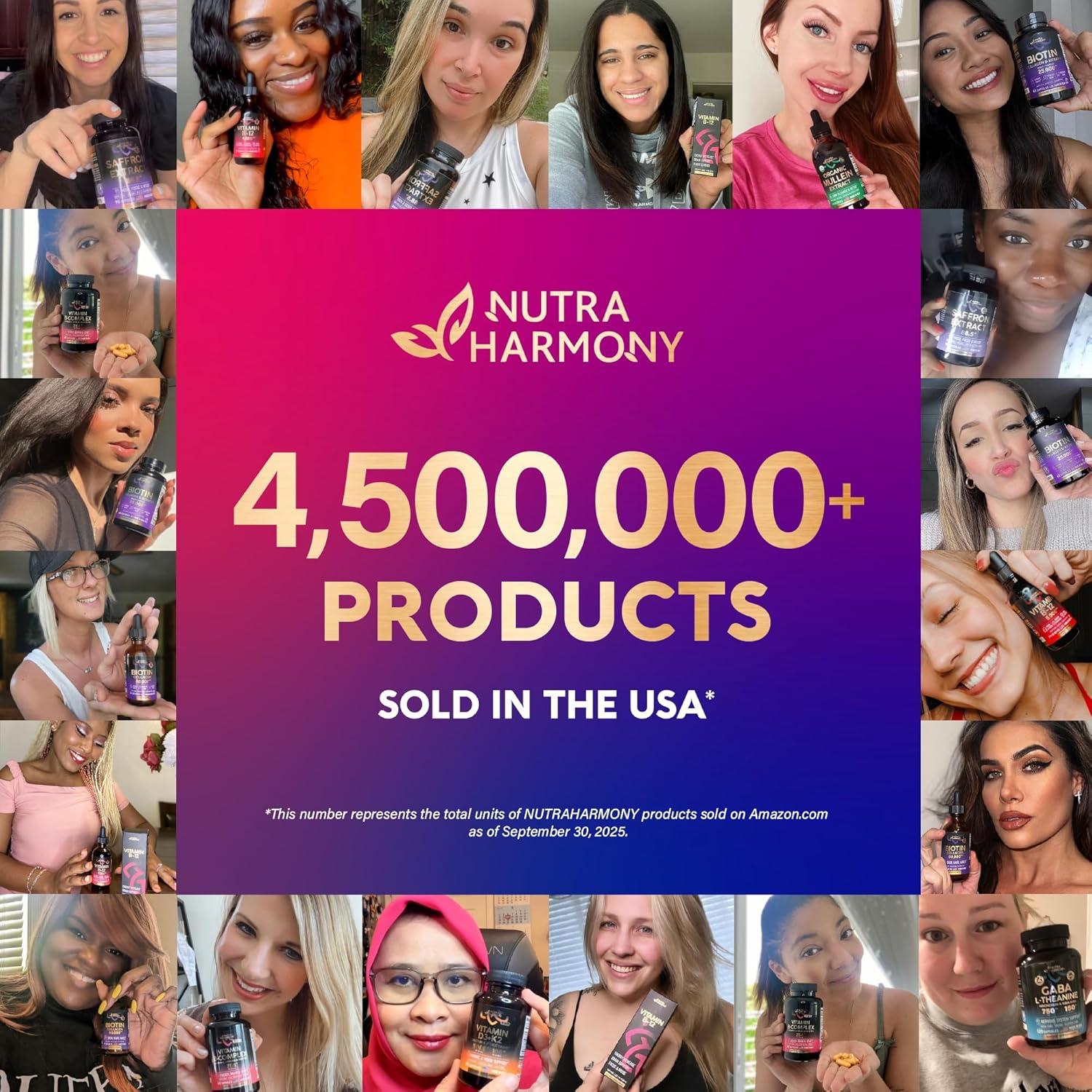 Suplemento de Ashwagandha Orgánico 1800mg Nutra Harmony 100 Cápsulas