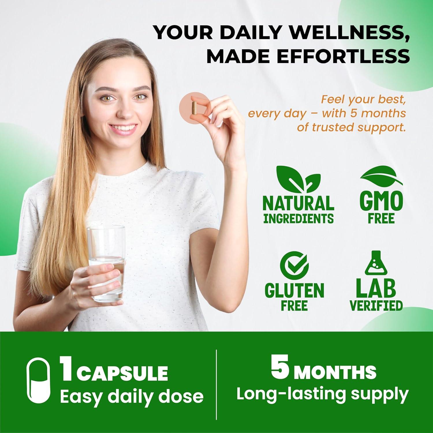 Cápsulas de Musgo Marino Orgánico Ultra Herbs 150 Unidades