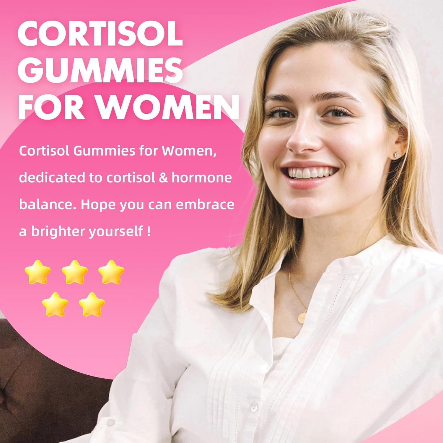 Gomitas de Cortisol GrnLife para Mujeres 60 Unidades Sabor Frambuesa